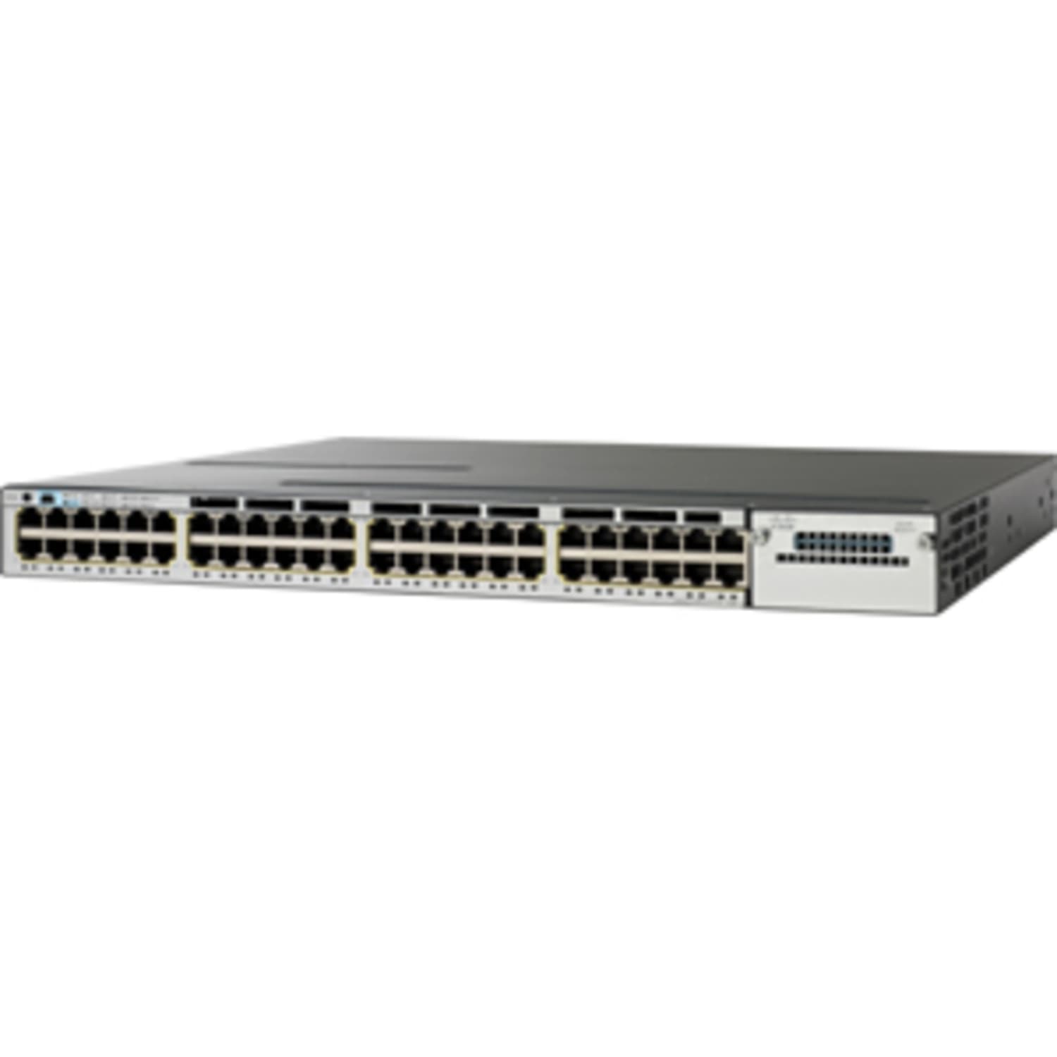 Cisco Catalyst 3750-X Ethernet Switch - 48 Ports - Gigabit Ethernet - 10/100/1000Base-T - 2 Layer Supported - WSC3750X48PFE - Image 3