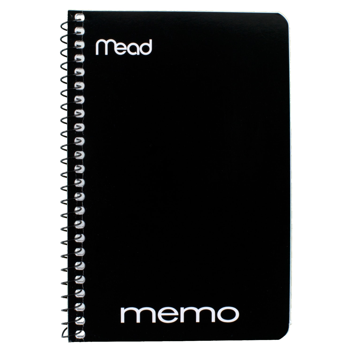 Mead Wirebound Side-Opening Memo Book, 4in x 6in, 1 Hole-Punched, College Ruled, 40 Sheets