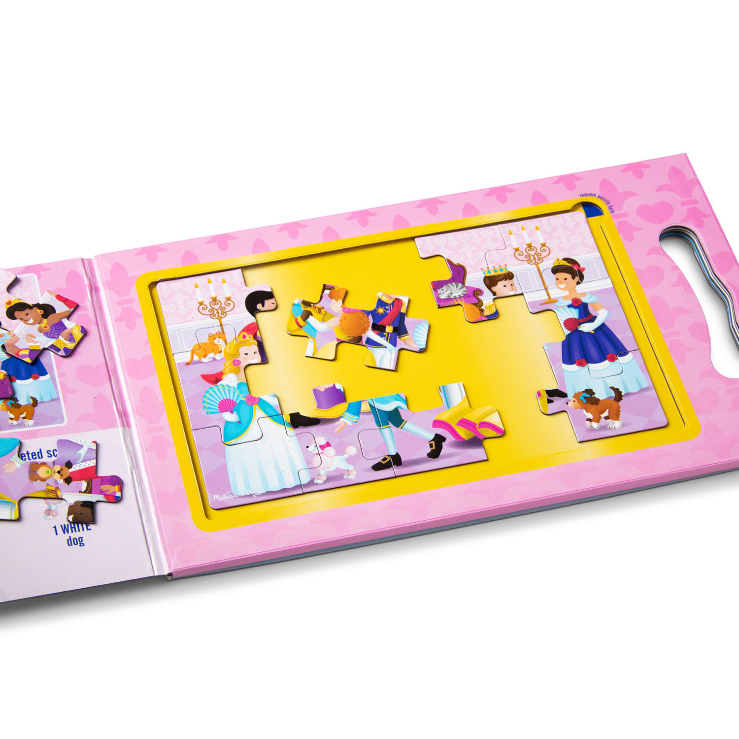 Melissa & Doug Take Along Magnetic Jigsaw Puzzles - Princesses - Image 4