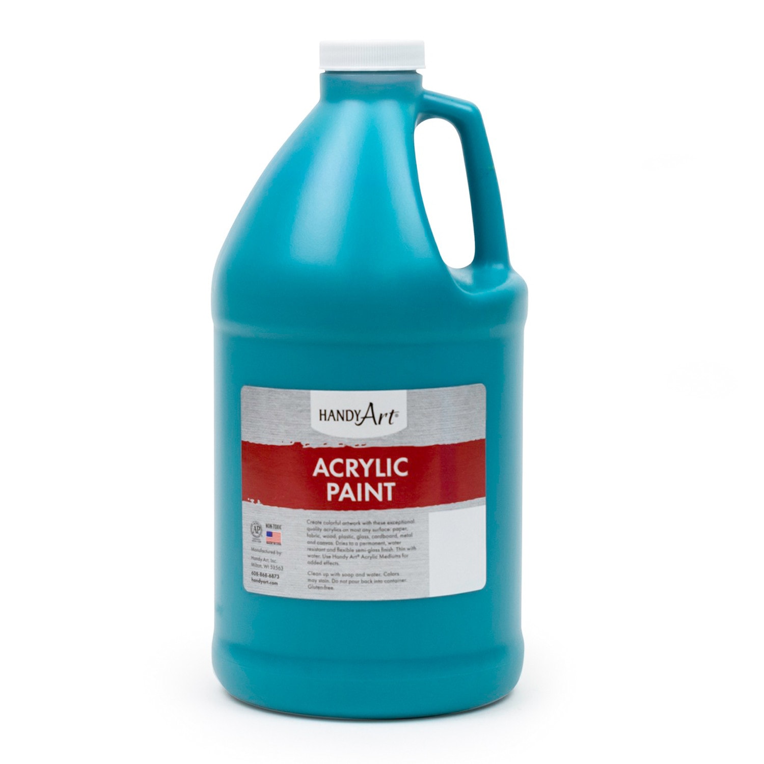 Handy Art Student Acrylic Paint, 64 Oz, Turquoise