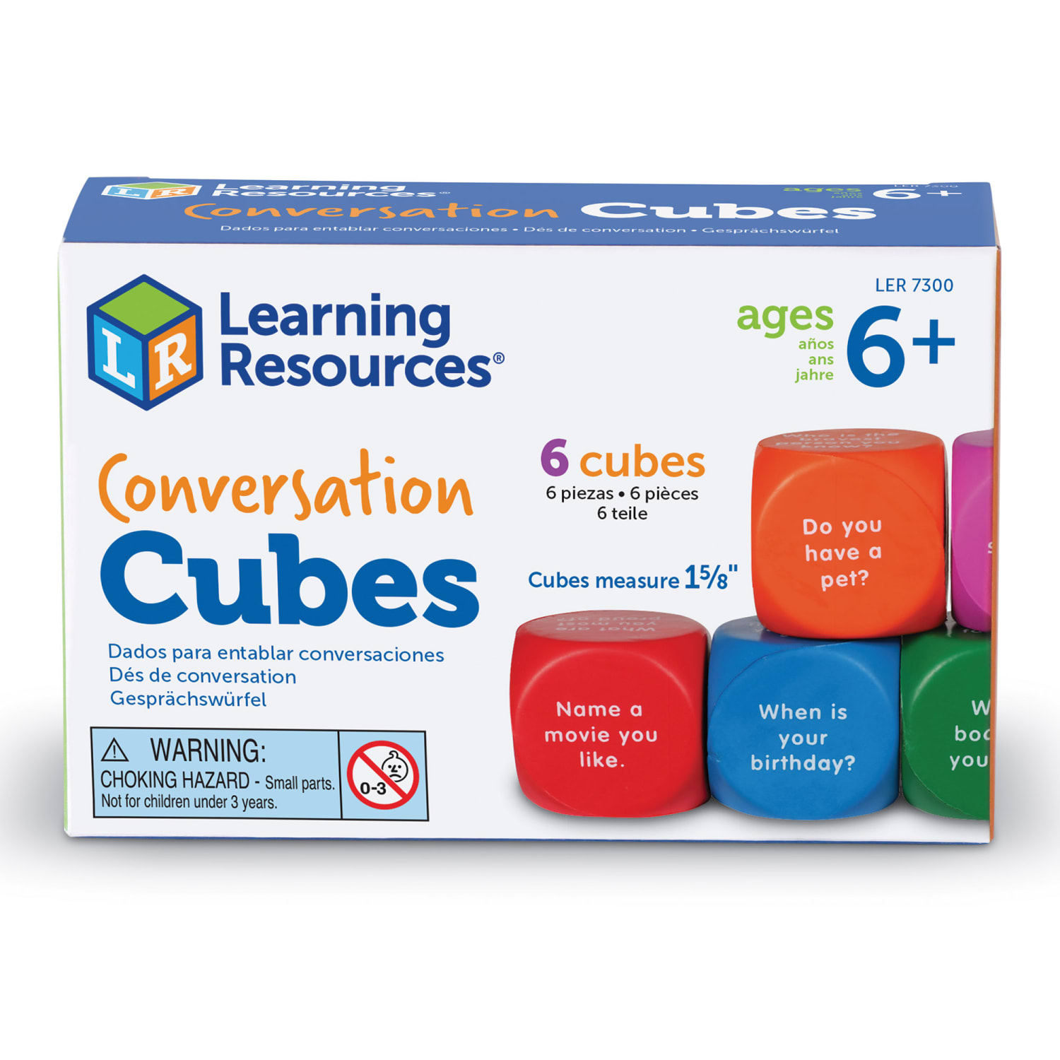 Learning Resources Conversation Cubes, 6 Per Set - Image 4