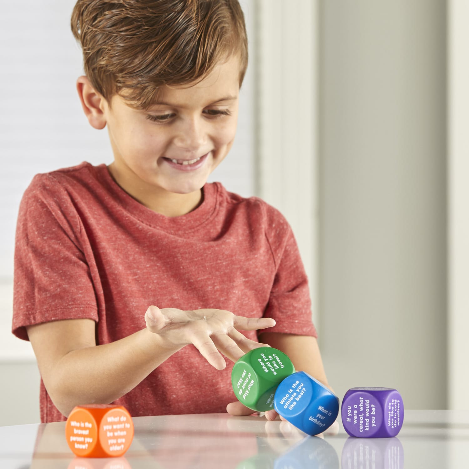 Learning Resources Conversation Cubes, 6 Per Set - Image 5