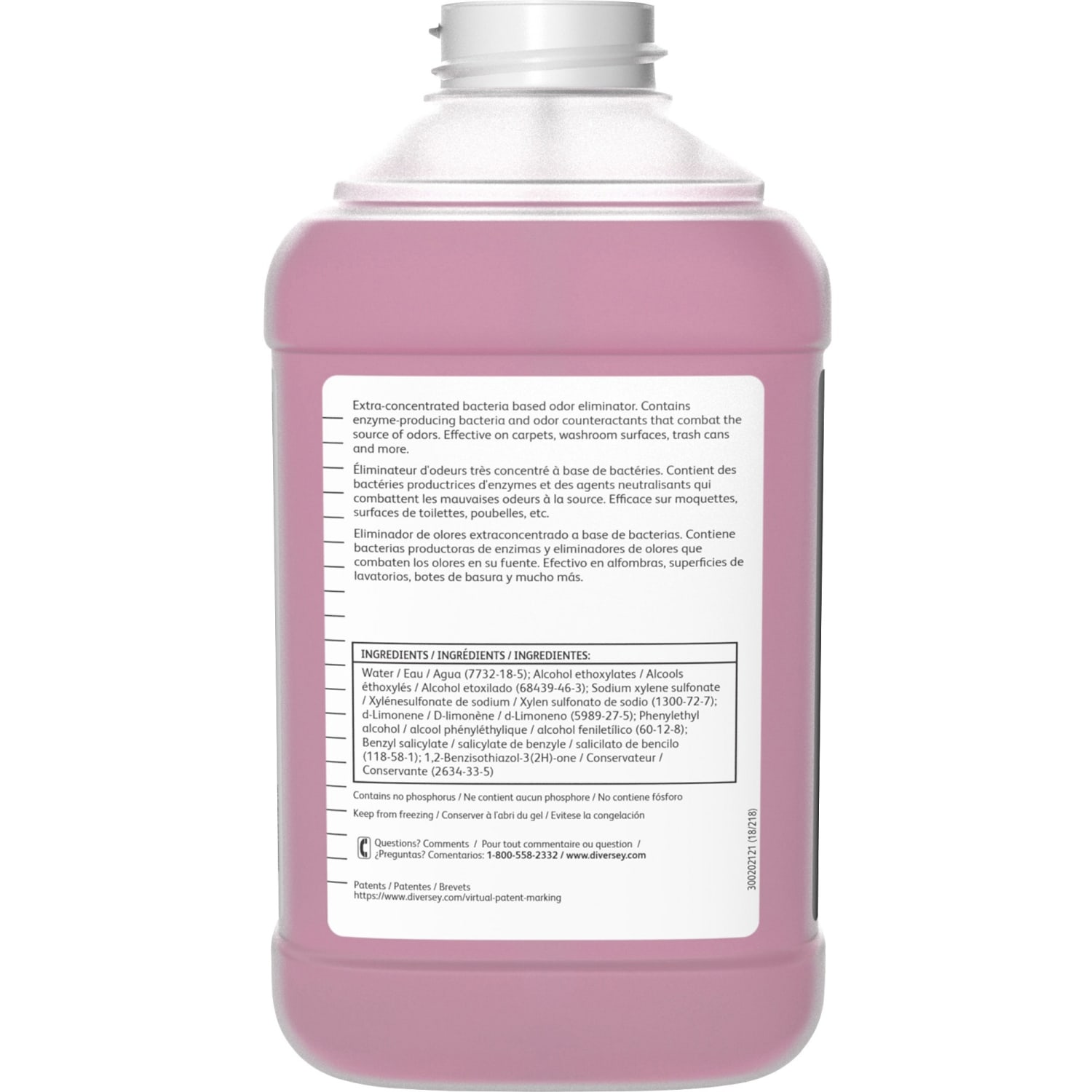 Diversey BreakDown XC Odor Eliminator/Cleaner Concentrate, Fresh Scent, 2.5 L, Red, Carton Of 2 Bottles - Image 5