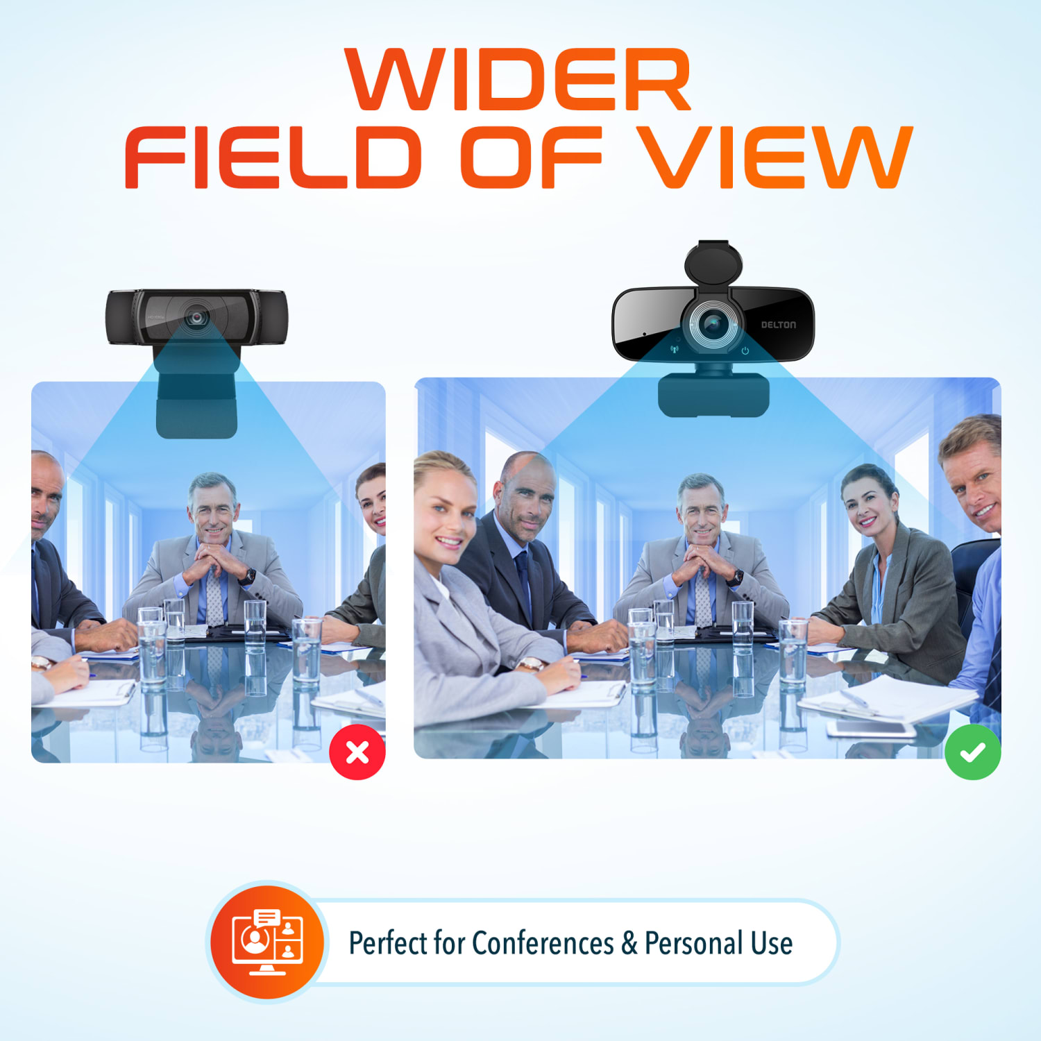 Delton C24 1080p HD Webcam, Black, Total Qty 1 - Image 6