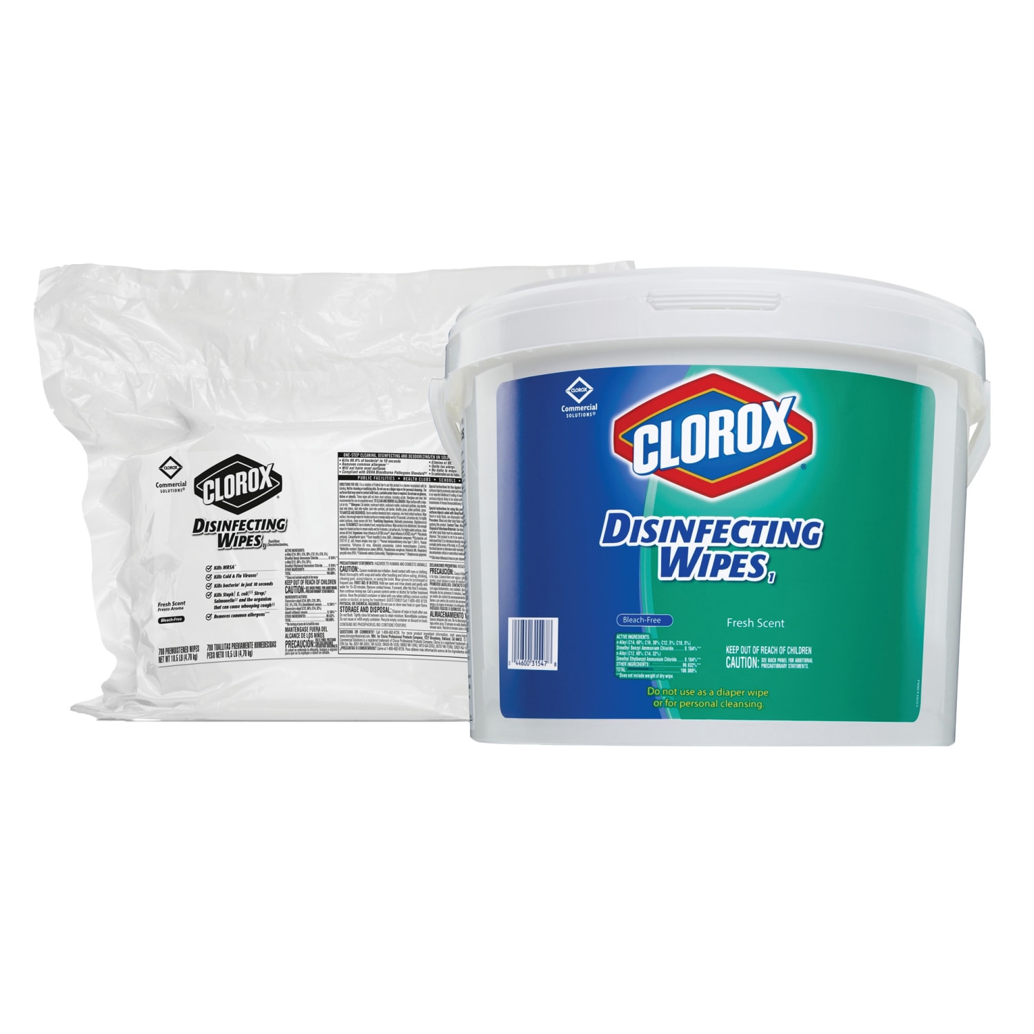 Clorox Disinfecting Wipes Refills, Fresh Scent, 700 Wipes Per Bag, 1 Bag - Image 4