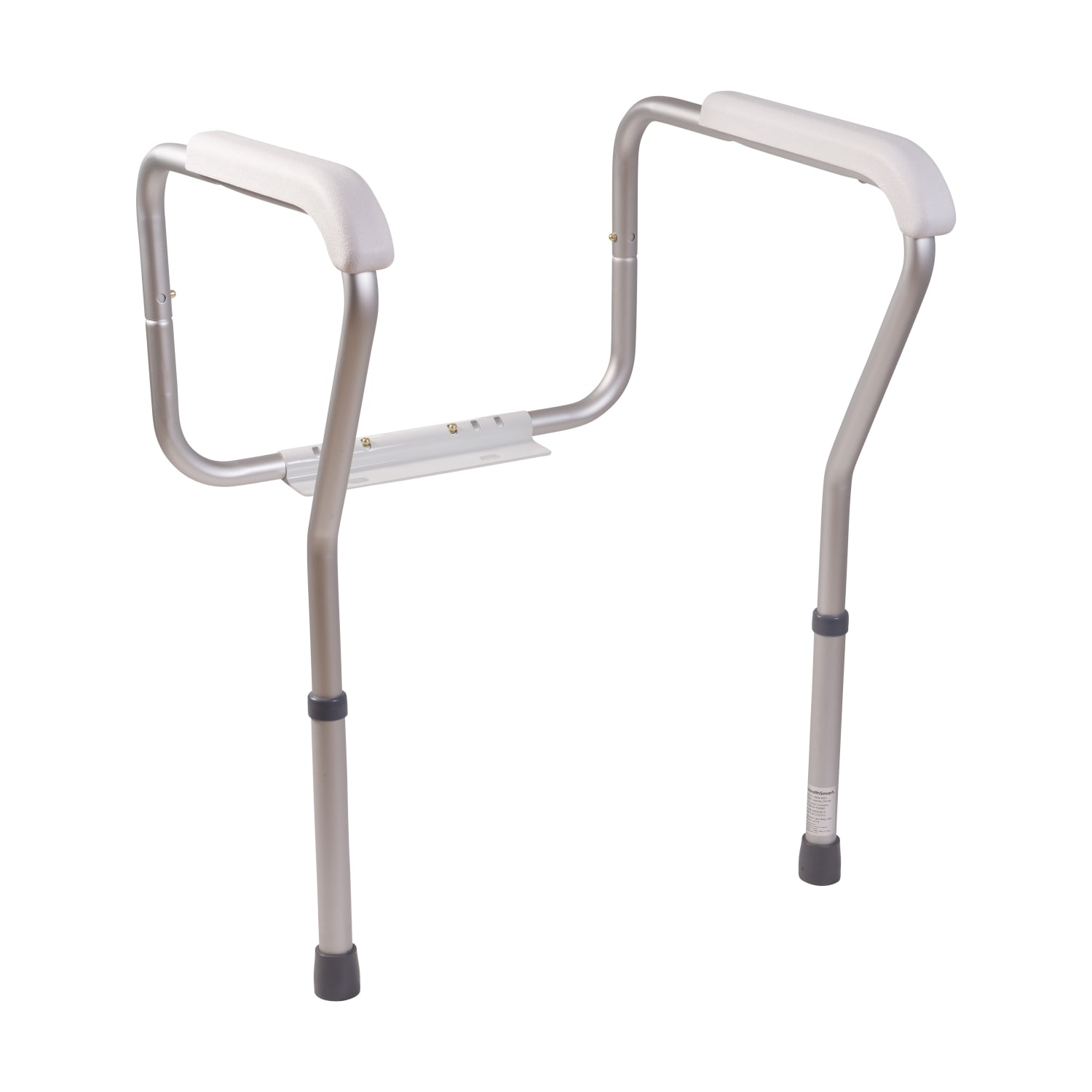 HealthSmart Adjustable Germ-Free Toilet Rails Safety Arms, 12inH x 27inW x 24inD, White - Image 5