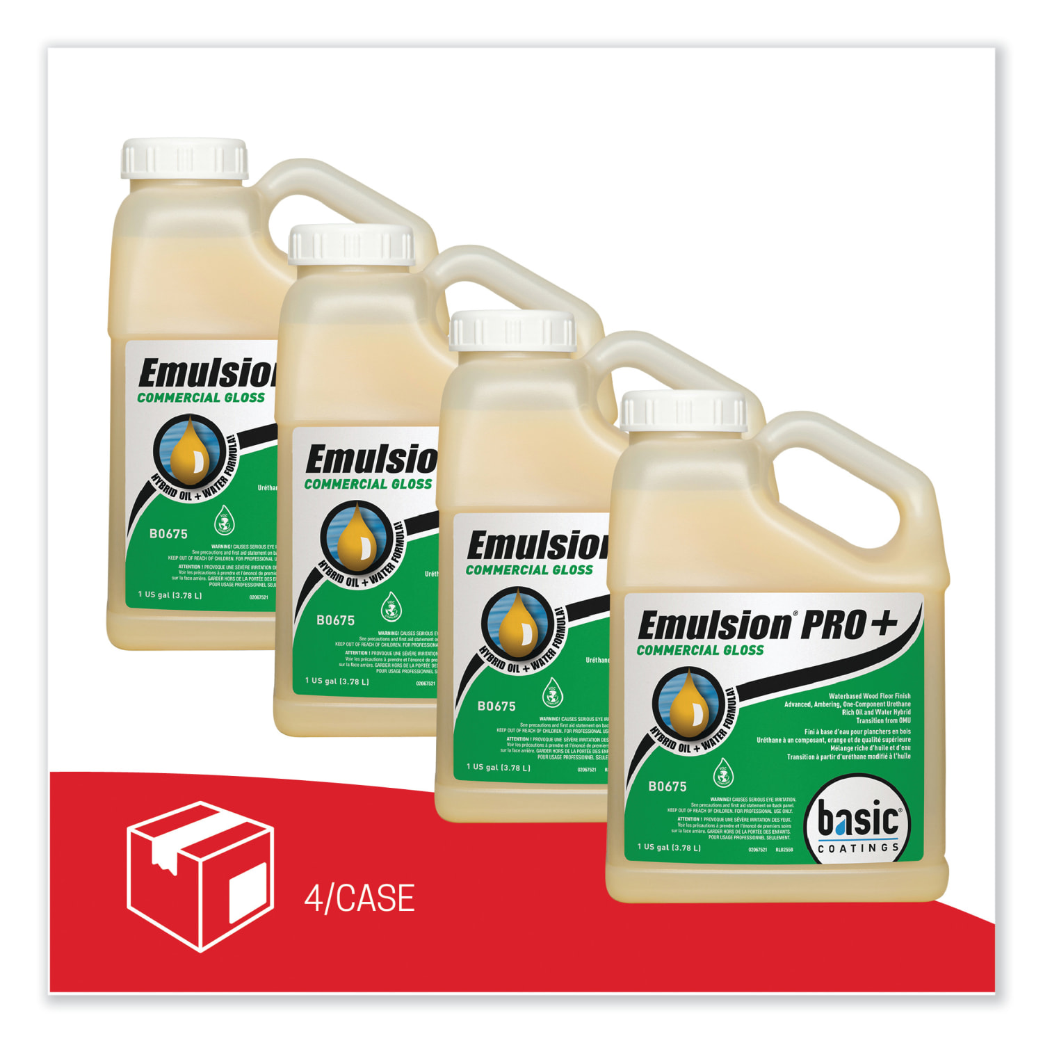 Betco Emulsion Pro+ Floor Finish And Sealer, 1 Gallon, Carton Of 4 Bottles - Image 4