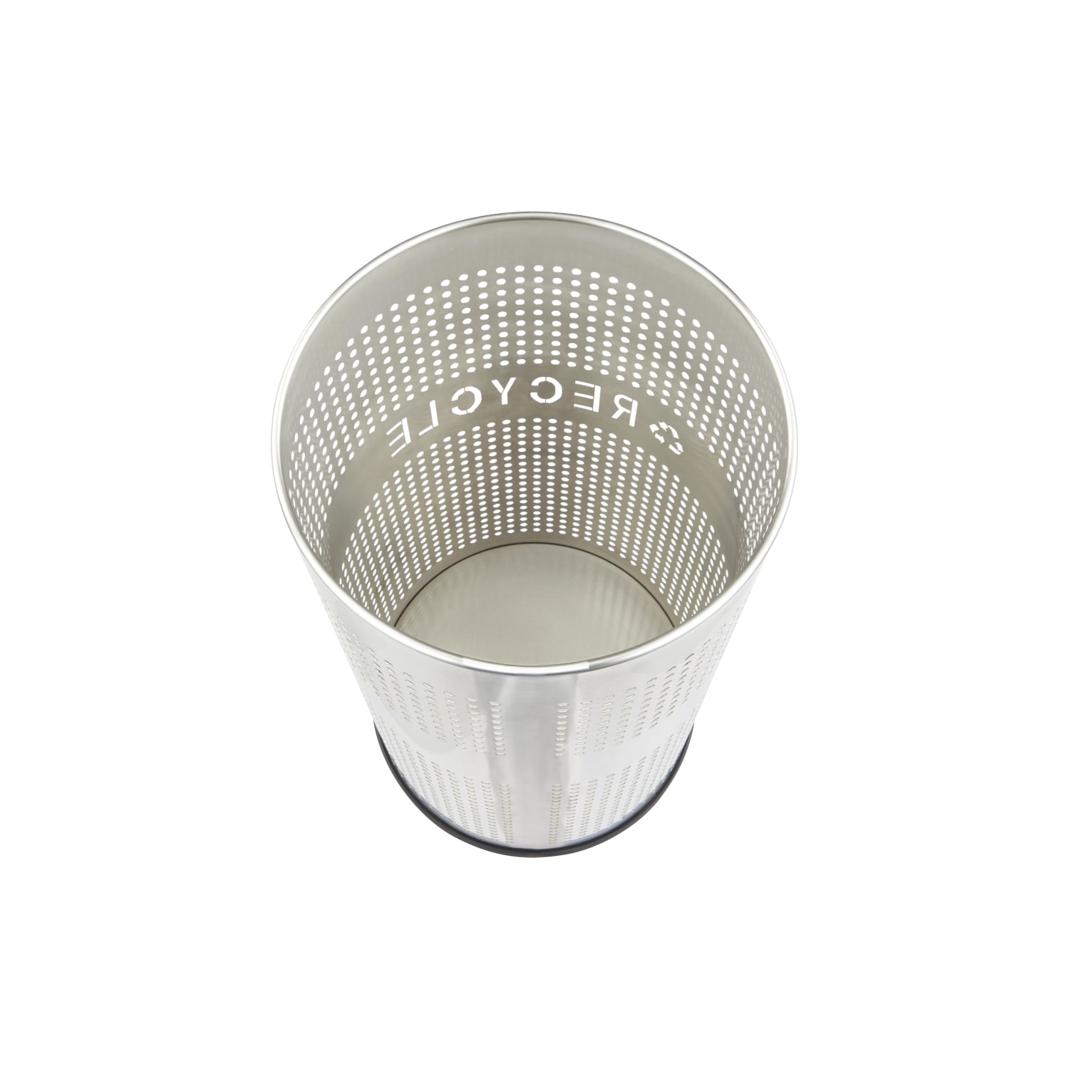 Alpine 26 Gallon Perforated Recycle Bin Trash Can with Lid and Liner, Blue - Image 4