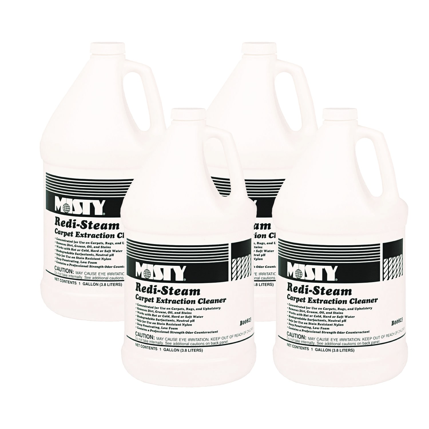 Misty Redi-Steam Carpet Cleaner, Pleasant Scent, 1 gal Bottle, 4/Carton - Image 3