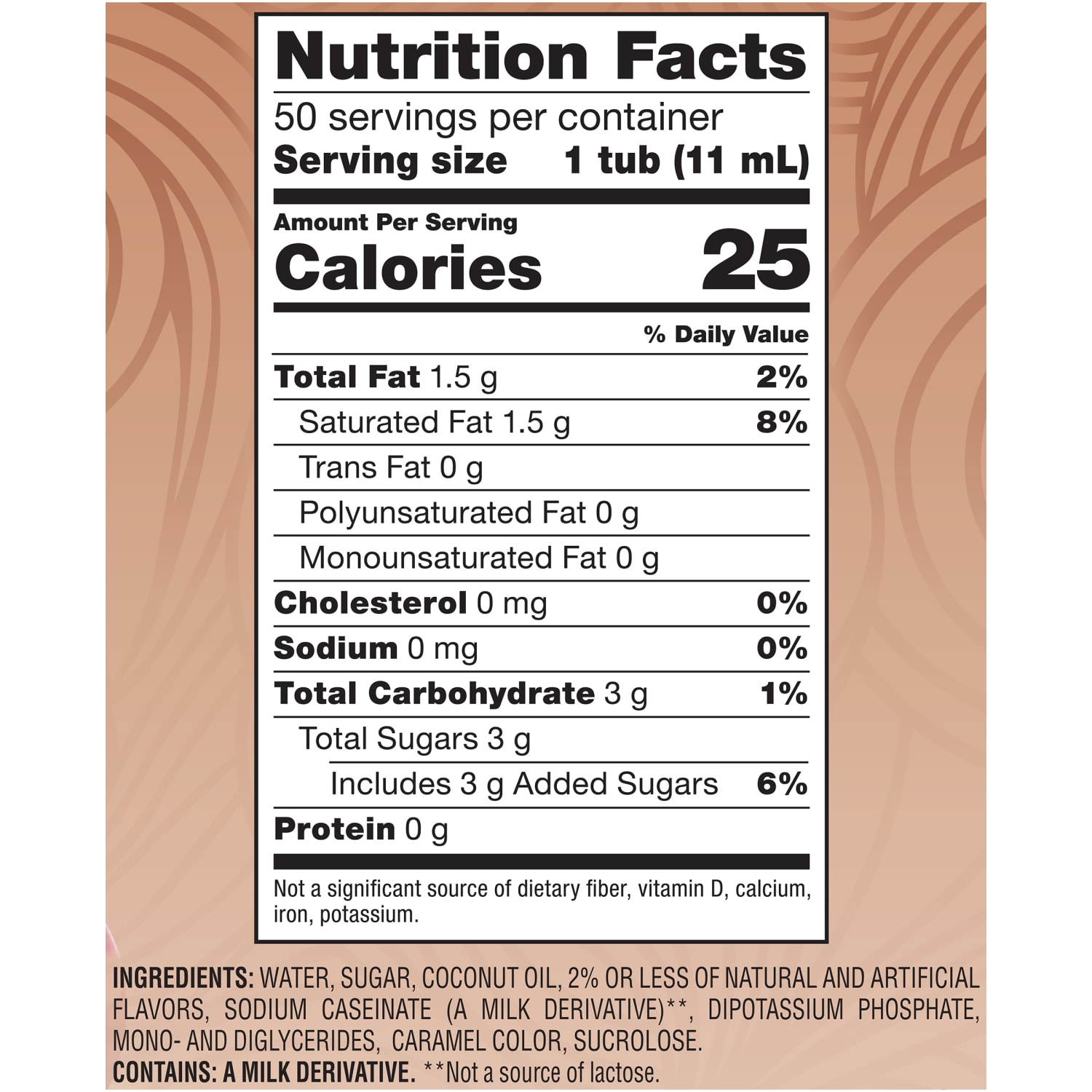 Coffee mate Vanilla Caramel Nondairy Liquid Creamer Singles - Vanilla Caramel Flavor - 0.38 fl oz (11 mL) - 200 Serving - 50/Box - 4 / Carton - Image 6