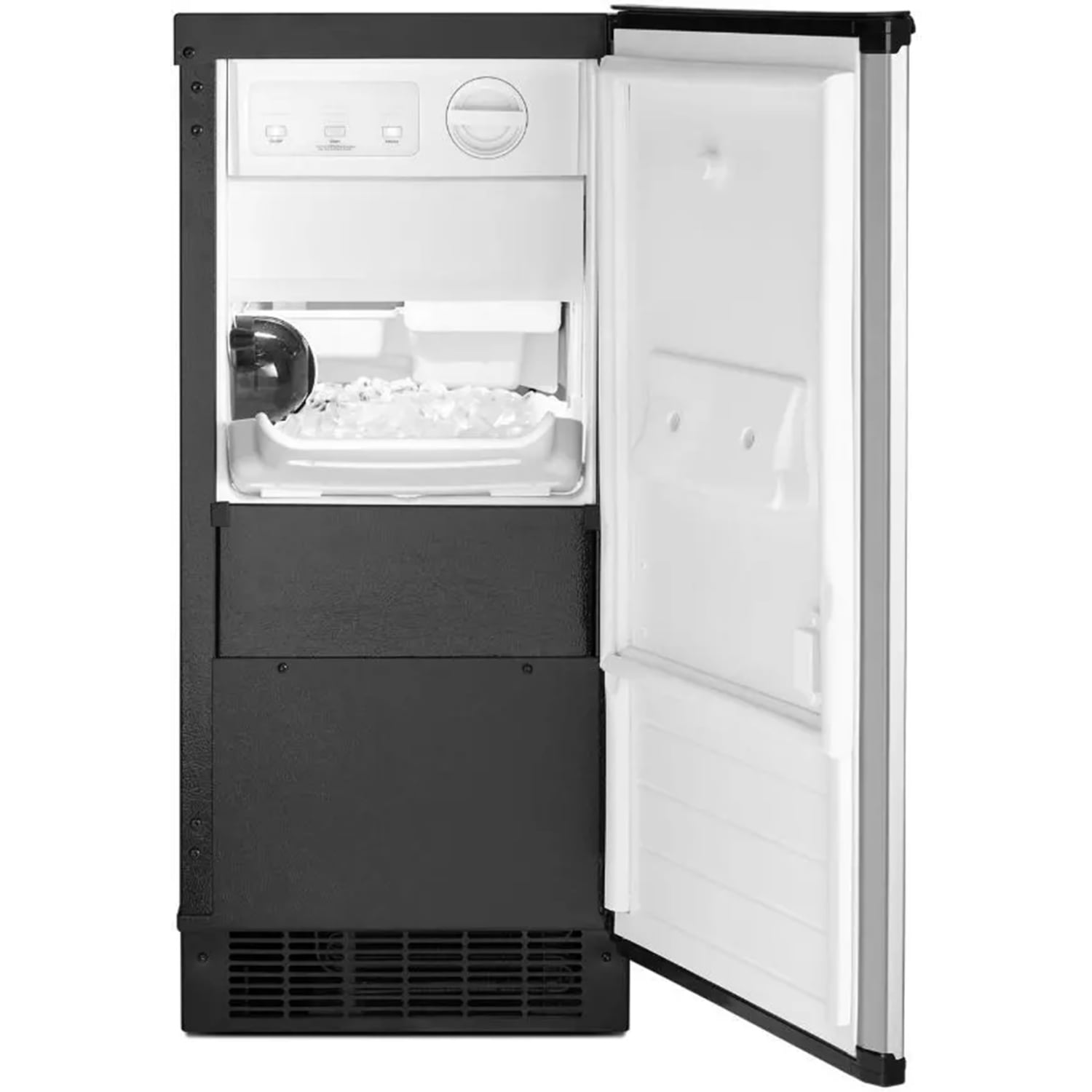 Whirlpool Undercounter Ice Machine With Pump, Silver - Image 3