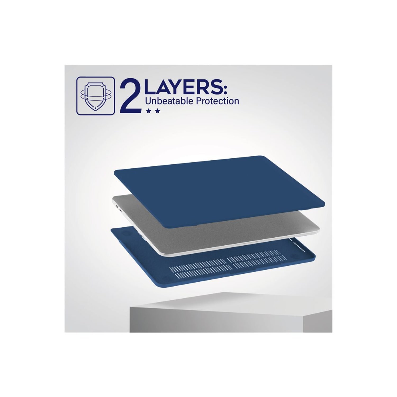 iBenzer Neon Party - Notebook shell case - 13.3in - navy blue - for MacBook Pro 13.3in (Late 2016, Mid 2017, Mid 2018, Mid 2019, Early 2020, Late 2020, Mid 2022) - Image 3