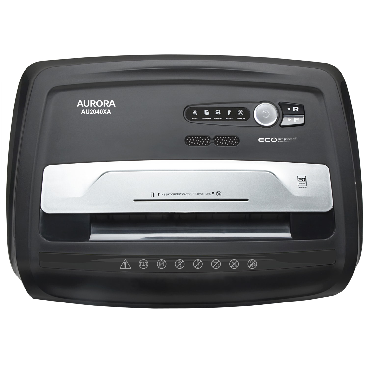 Aurora AU2040XA Anti-Jam 20-Sheet Cross-Cut Shredder - Image 6