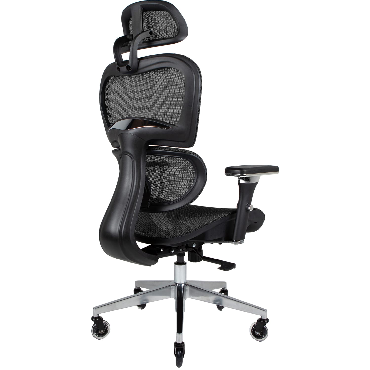 Nouhaus Ergo3D Ergonomic Fabric High-Back Office Chair, Black Coffee - Image 4