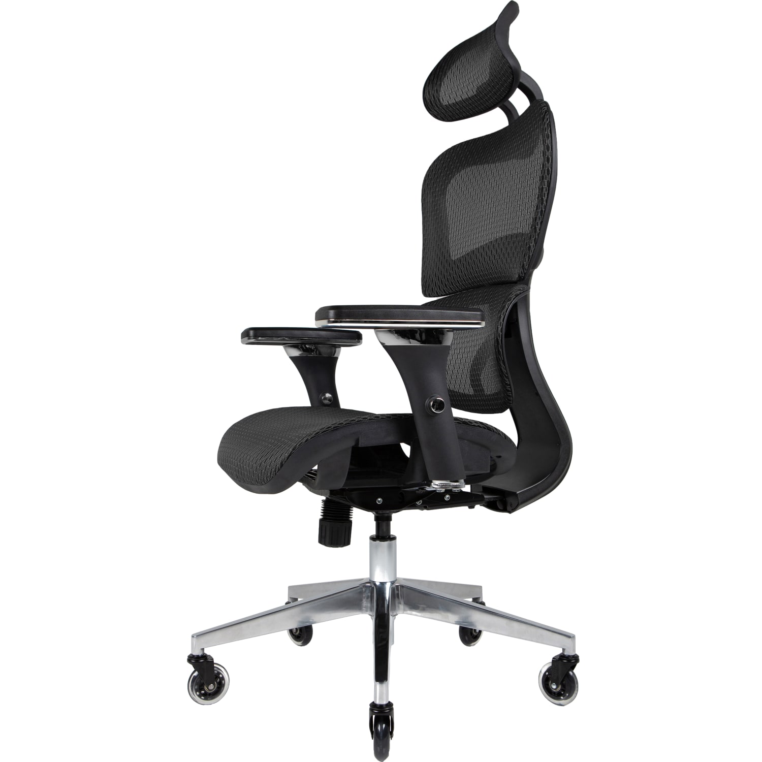 Nouhaus Ergo3D Ergonomic Fabric High-Back Office Chair, Black Coffee - Image 5