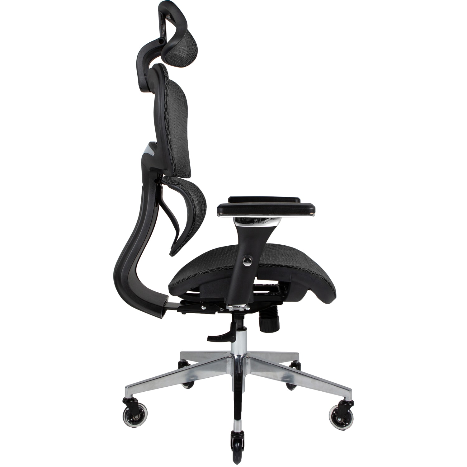 Nouhaus Ergo3D Ergonomic Fabric High-Back Office Chair, Black Coffee - Image 6