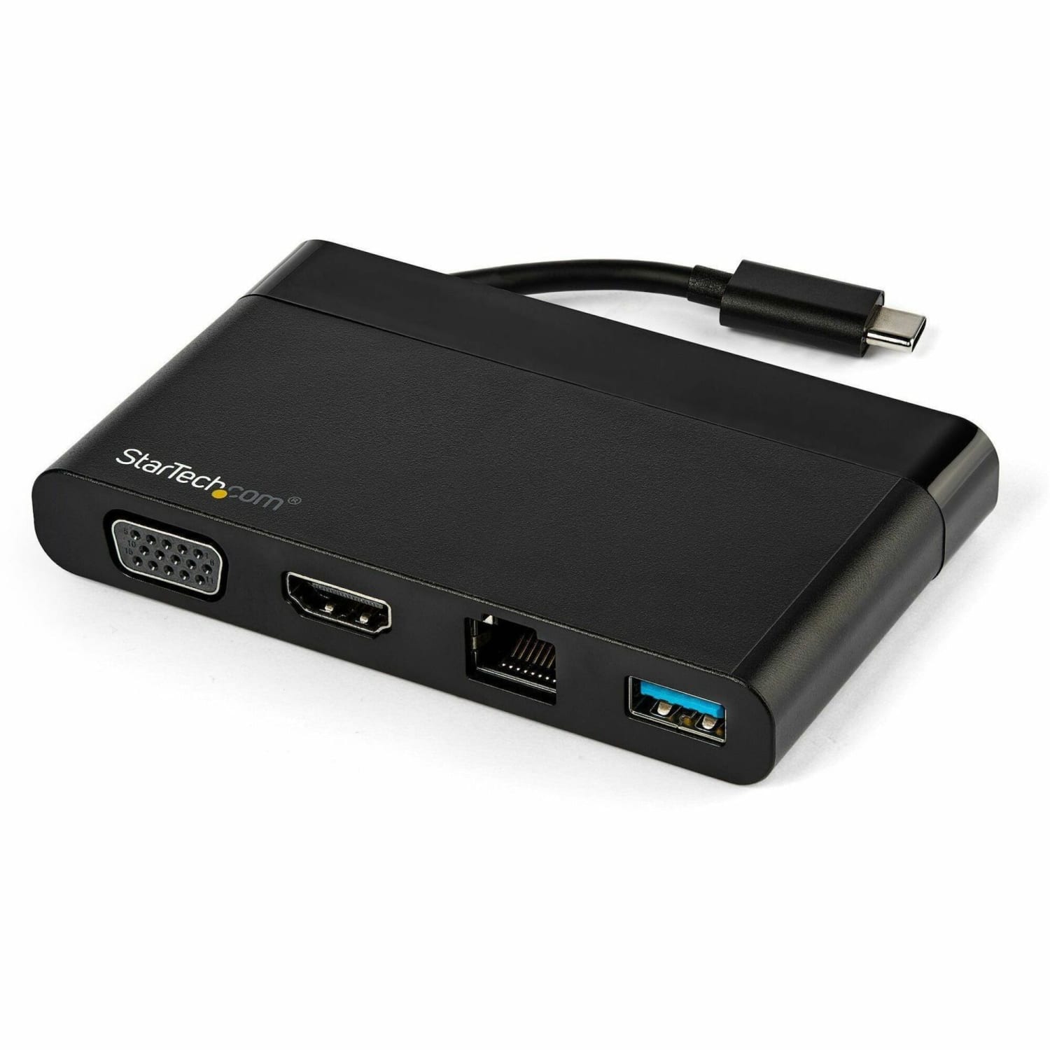 StarTech.com USB C Multiport Adapter with HDMI and VGA - Mac/Windows/Chrome - 4K - 1x USB-A Port - GbE - DKT30CHVCM