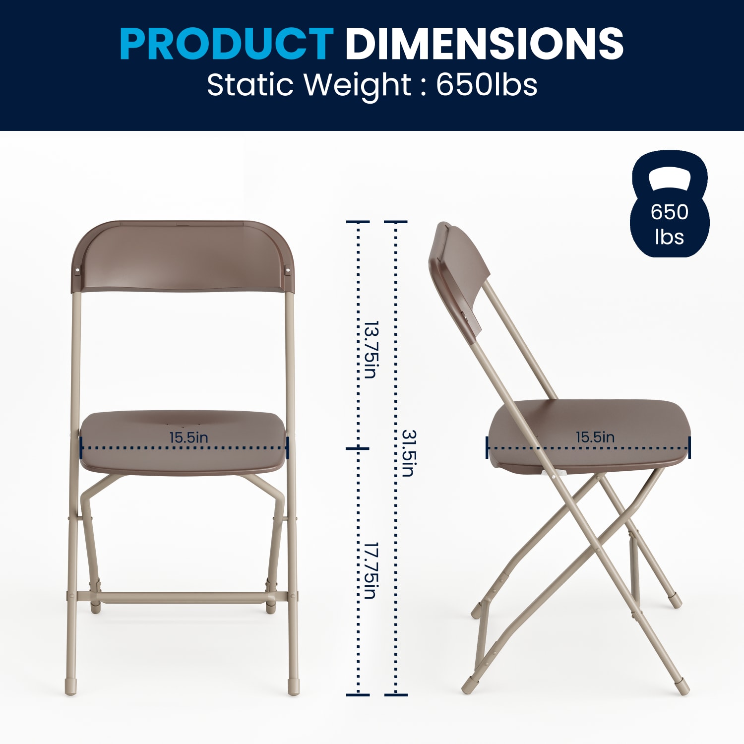 Flash Furniture Hercules Plastic Folding Chairs With 650lb Capacity Brown Set Of 2 Chairs PopularChairscom Flash Furniture Hercules Plastic Folding Chairs With 650 lb Capacity Brown Set Of 2 Chairs PopularChairscom