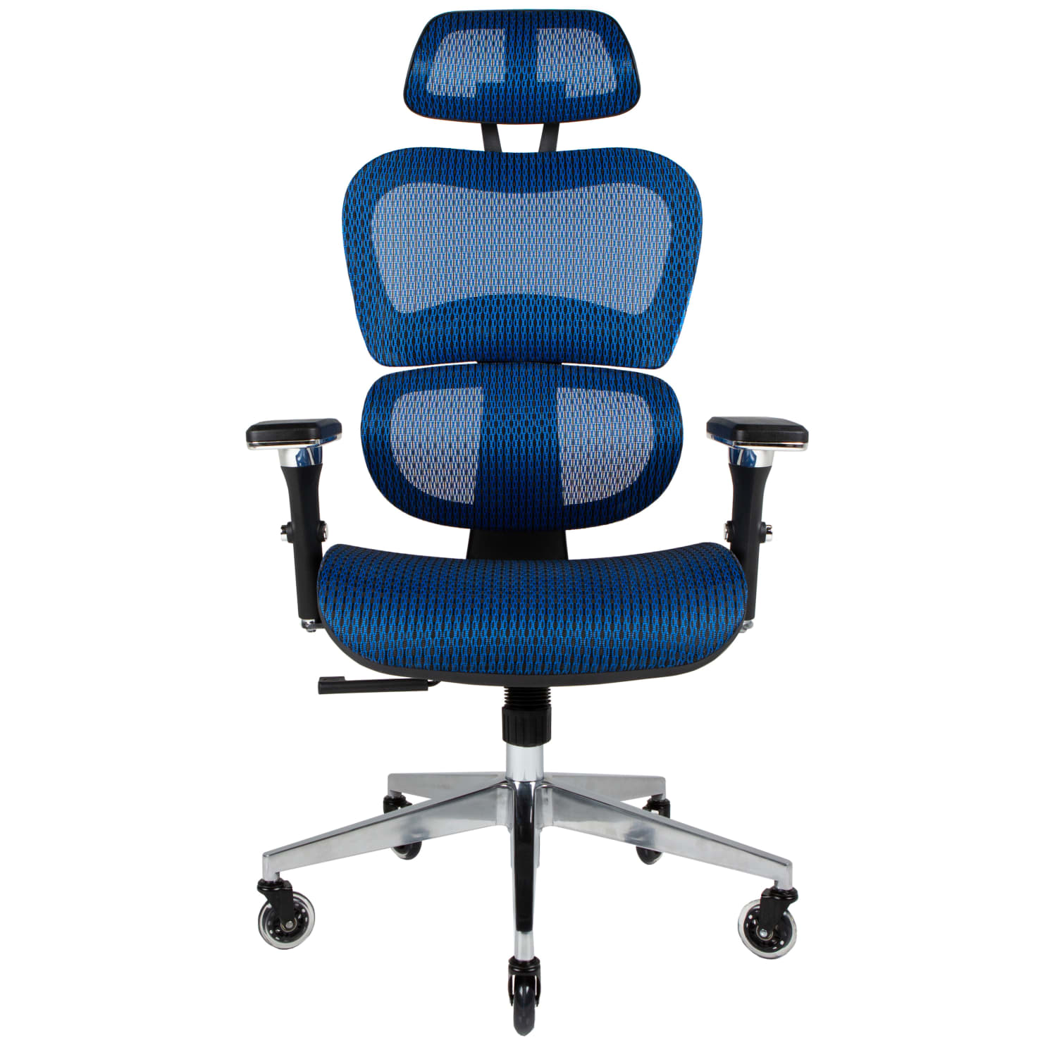 Nouhaus Ergo3D Ergonomic Fabric High-Back Office Chair, Brilliant Blue - Image 3
