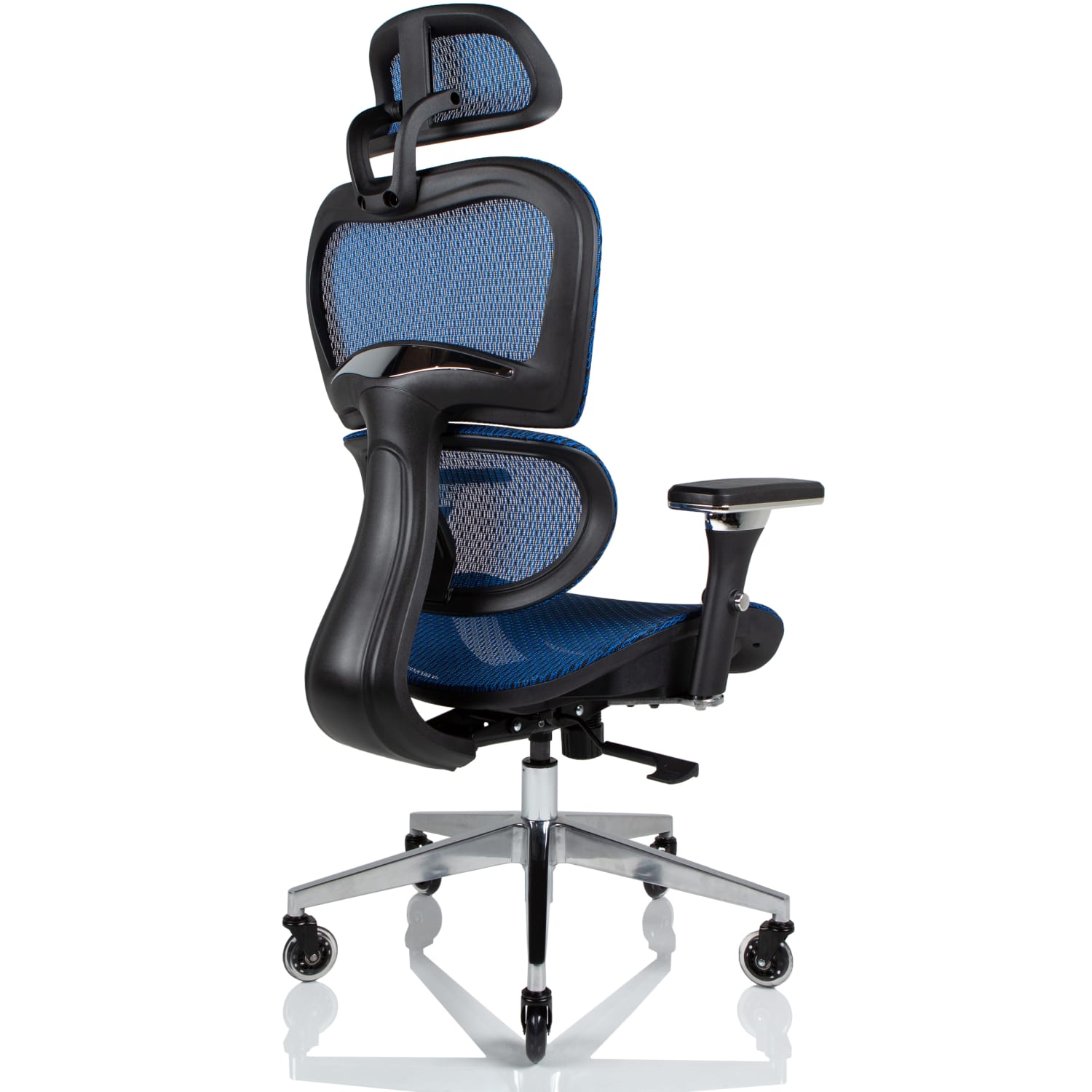 Nouhaus Ergo3D Ergonomic Fabric High-Back Office Chair, Brilliant Blue - Image 4