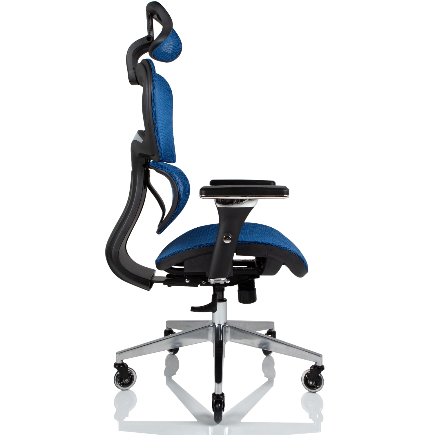 Nouhaus Ergo3D Ergonomic Fabric High-Back Office Chair, Brilliant Blue - Image 6