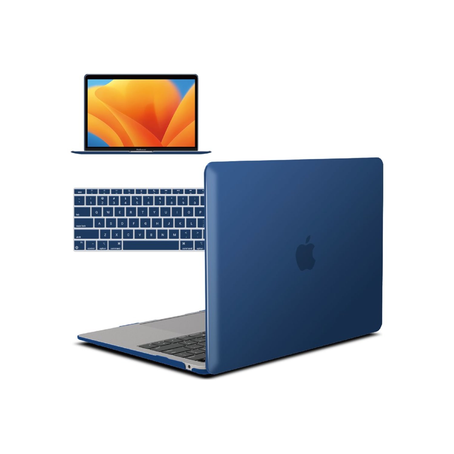 iBenzer Neon Party Hard Shell Case - Notebook shell case - 13.3in - navy blue - for Apple Macbook Air 13.3in (Late 2018, Mid 2019) - Image 3