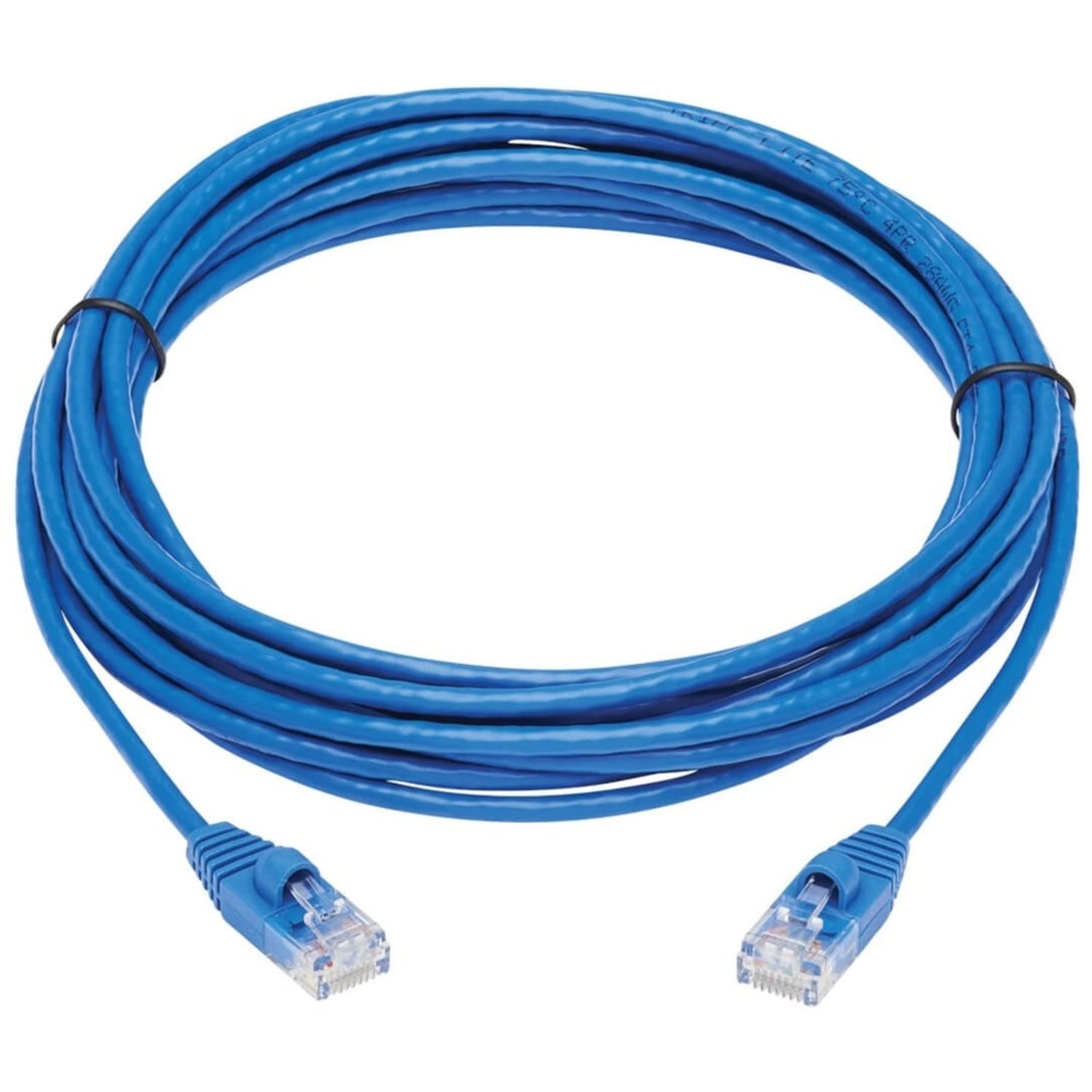 Tripp Lite Cat6a 10G Snagless Molded Slim UTP Network Patch Cable (M/M), Blue, 15 ft. - First End: 1x R - N261S15BL - Image 3