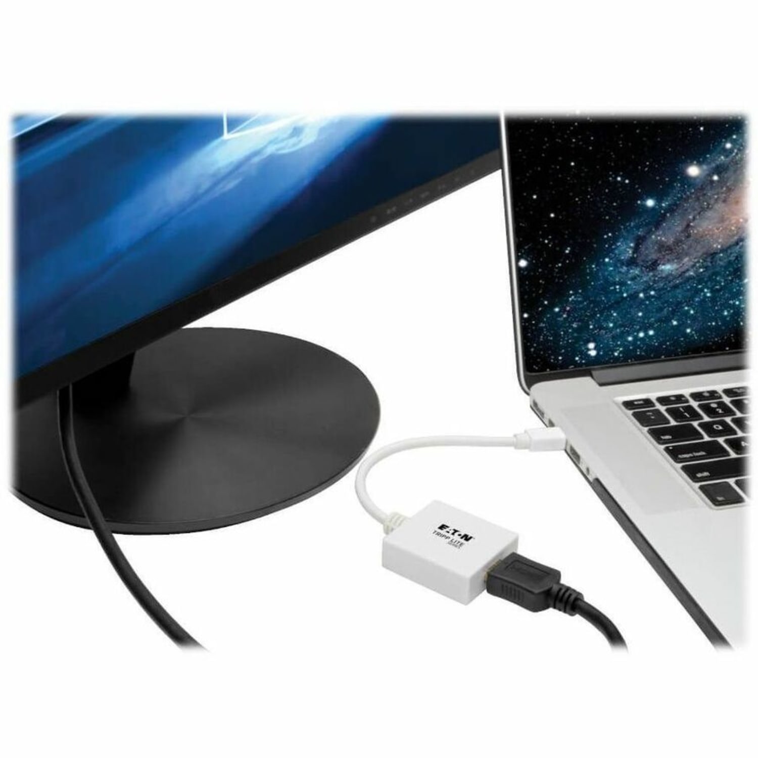 Eaton Tripp Lite Series 6in Mini DisplayPort to HDMI Adpater Converter mDP to HDMI M/F 6in - Adapter - Mini DisplayPort male to HDMI female - 6 in - white - Image 3