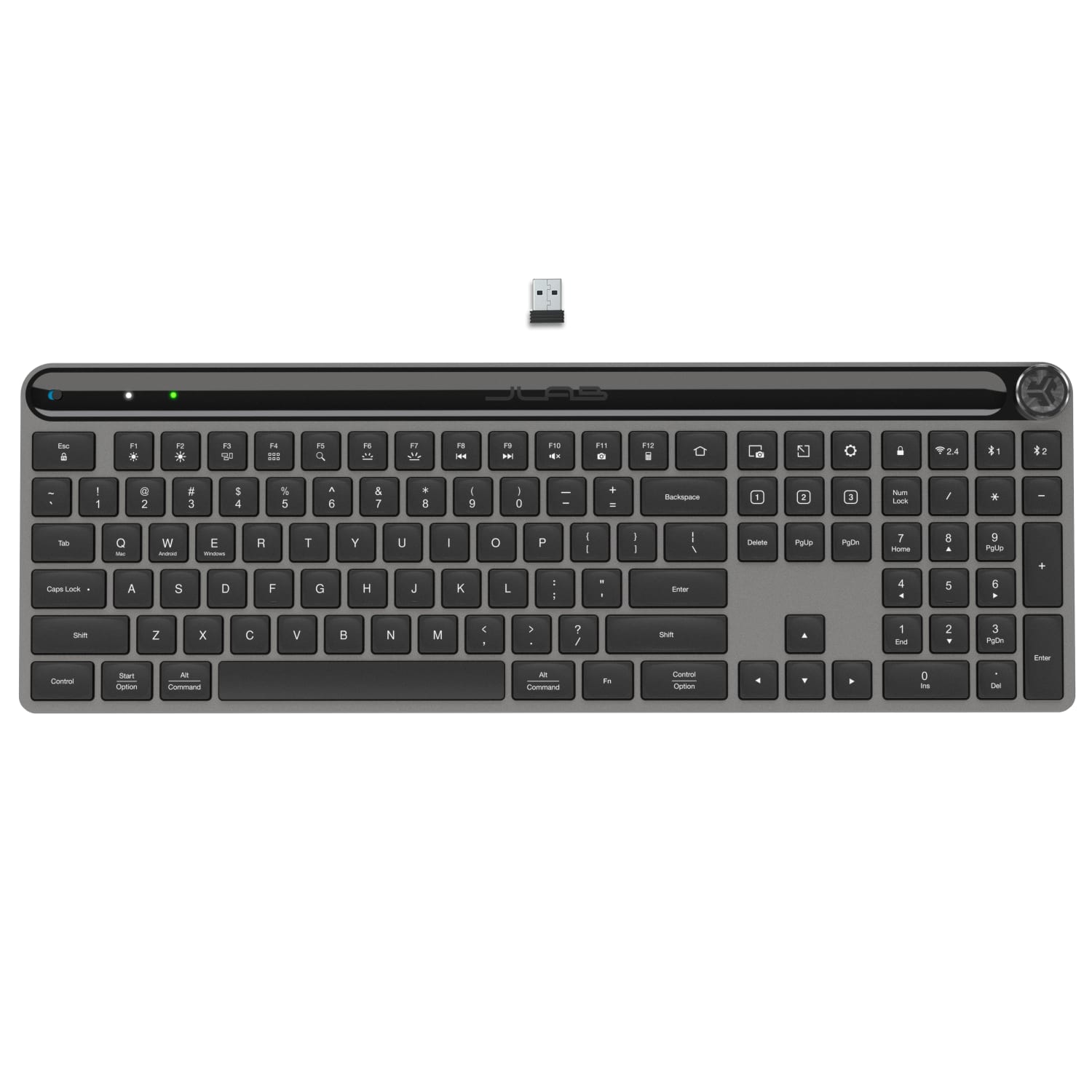 JLab Audio EPIC Wireless Keyboard, Black - Image 3