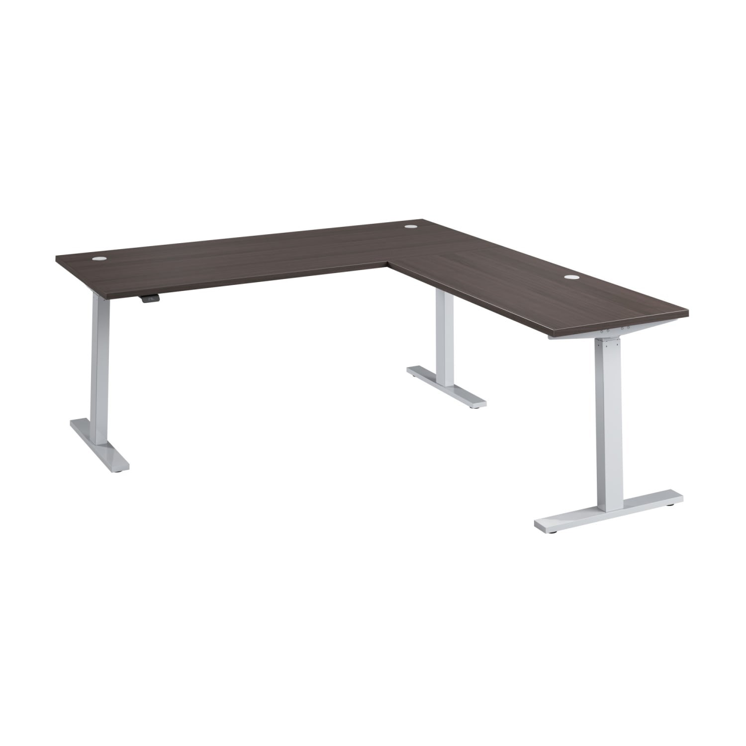 Bush Business Furniture Move 60 Series 72inW Height Adjustable L Shaped Standing Desk, Storm Gray/Cool Gray Metallic, Standard Delivery - Image 6