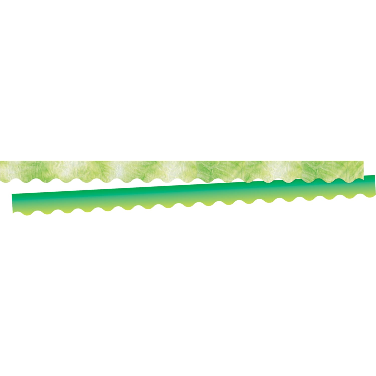 Barker Creek Double-Sided Scalloped-Edge Border Strips, 2-1/4in x 36in, Pink/Lime Tie-Dye And Ombre, Pack Of 52 Strips - Image 4