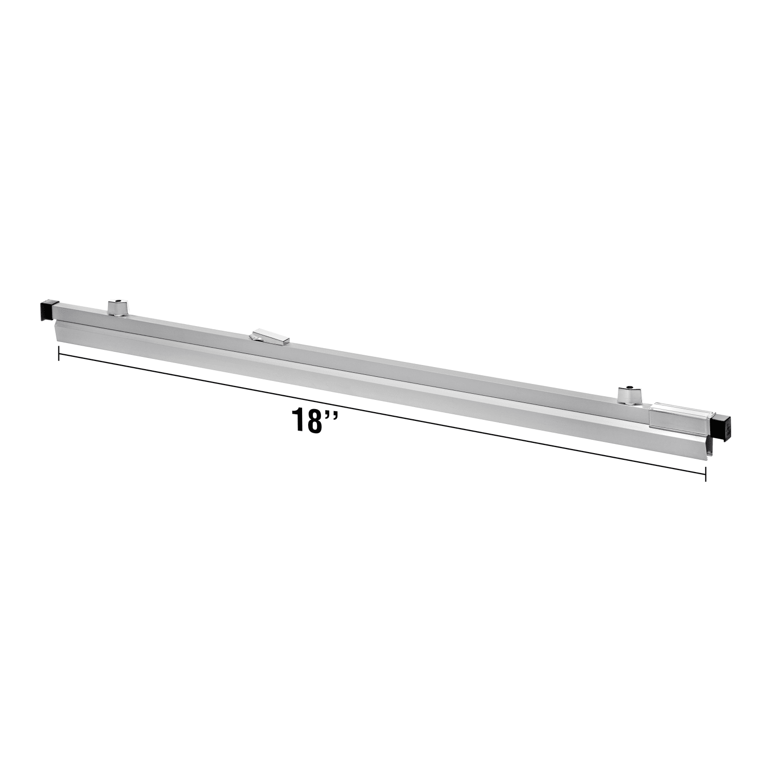 Alpine Aluminum AdirOffice 18in Hanging Clamps, 2-9/16in x 19-15/16in, Silver, Pack Of 6 Clamps
