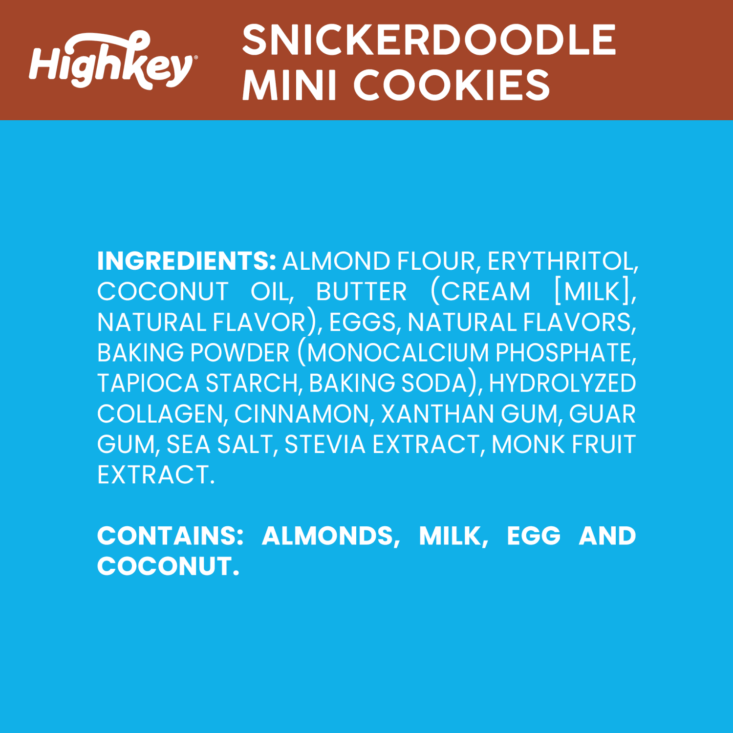 High Key Snickerdoodle Cookies, 2 Oz, Case Of 6 Bags - Image 5