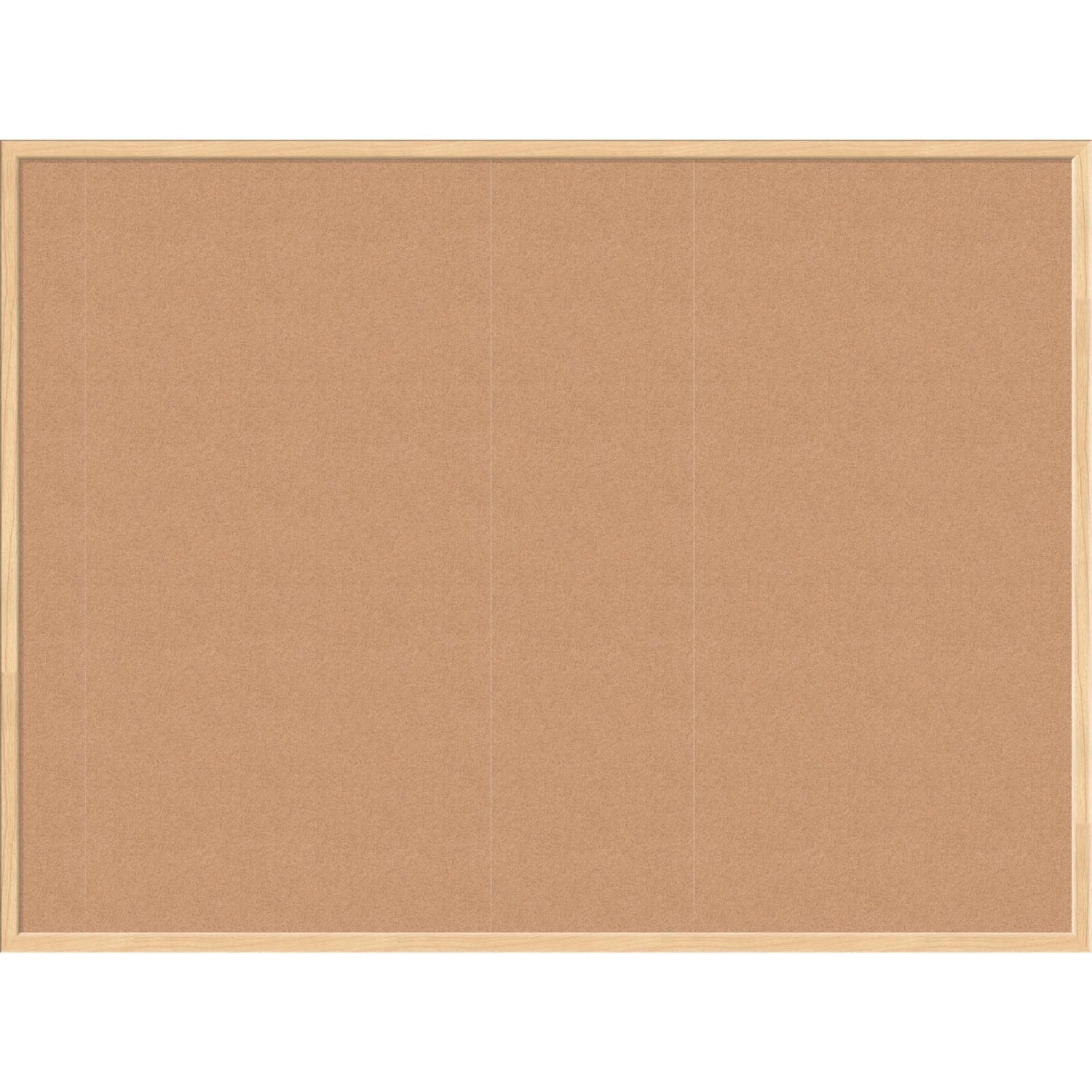 U Brands Cork Bulletin Board, 48in X 36in, Birch Wood Frame, Actual Size 47in X 35in (003U00-01) - Image 4