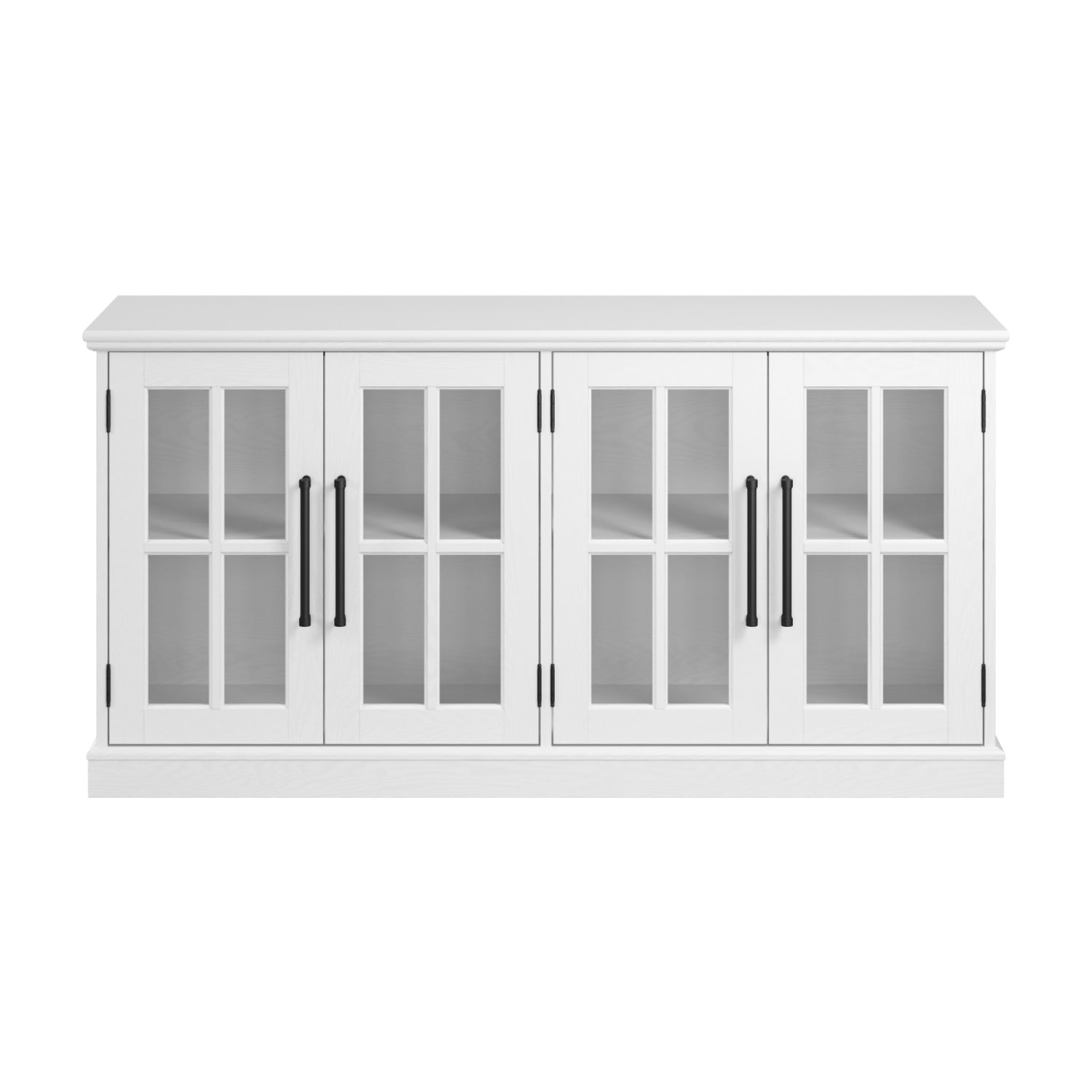 Bush Furniture Westbrook 60inW Sideboard Cabinet, White Ash/Restored Tan Hickory, Standard Delivery - Image 3