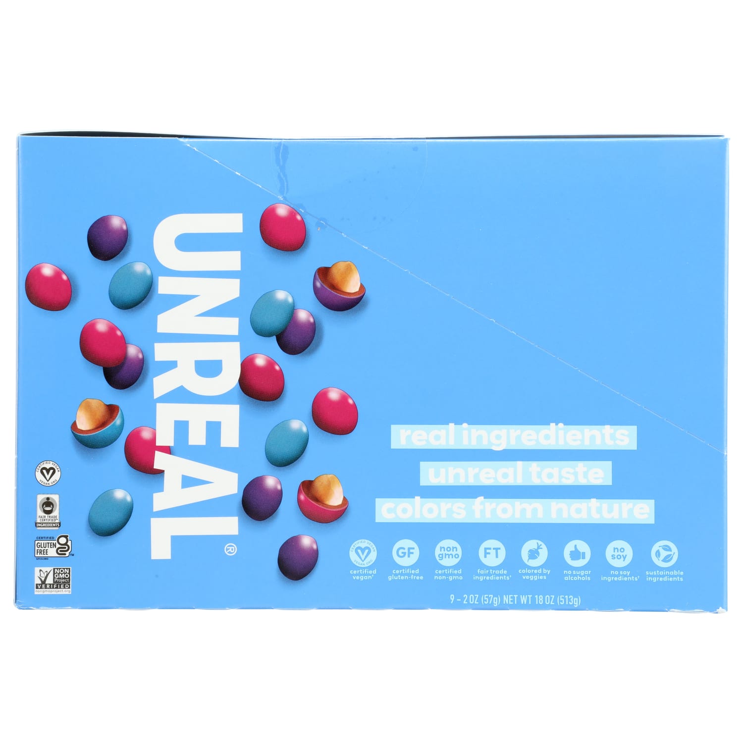 Unreal Dark Chocolate Peanut Gems, 2 Oz, Total Qty 9 - Image 4