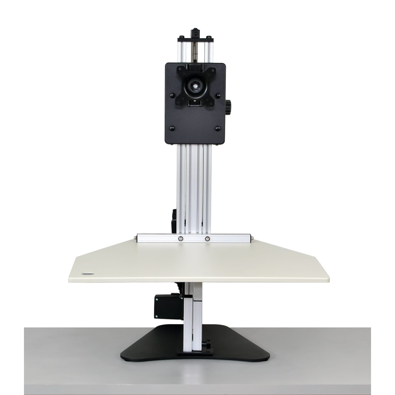 Ergo Desktop Electric Kangaroo Pro Stand, 27 1/2inH x 28inW x 28inD, Putty, Standard Delivery - Image 3