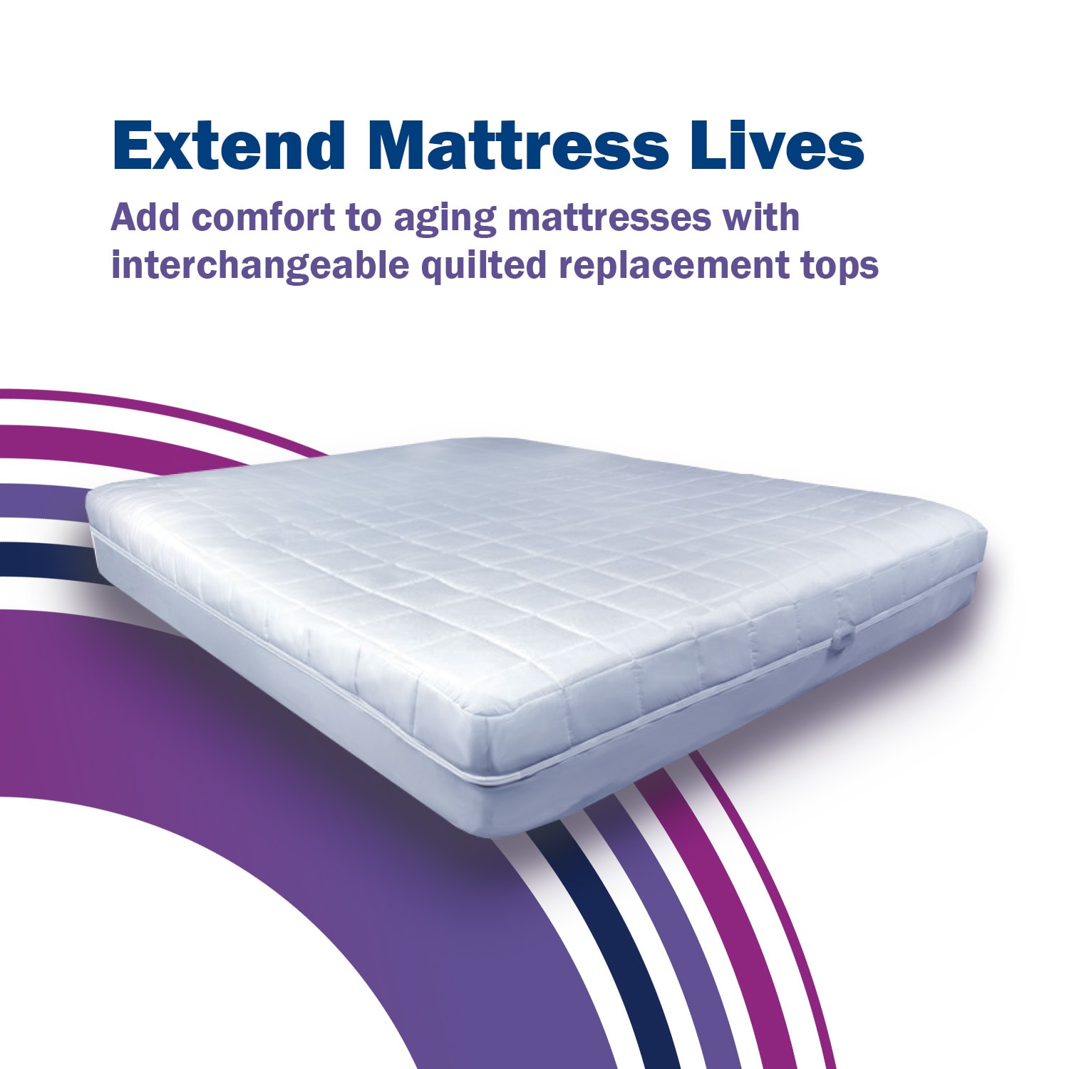 CleanRest Platinum Quilted Replacement Tops, California King, 84inL x 72inW x 18inD, White, Case Of 8 Tops - Image 5