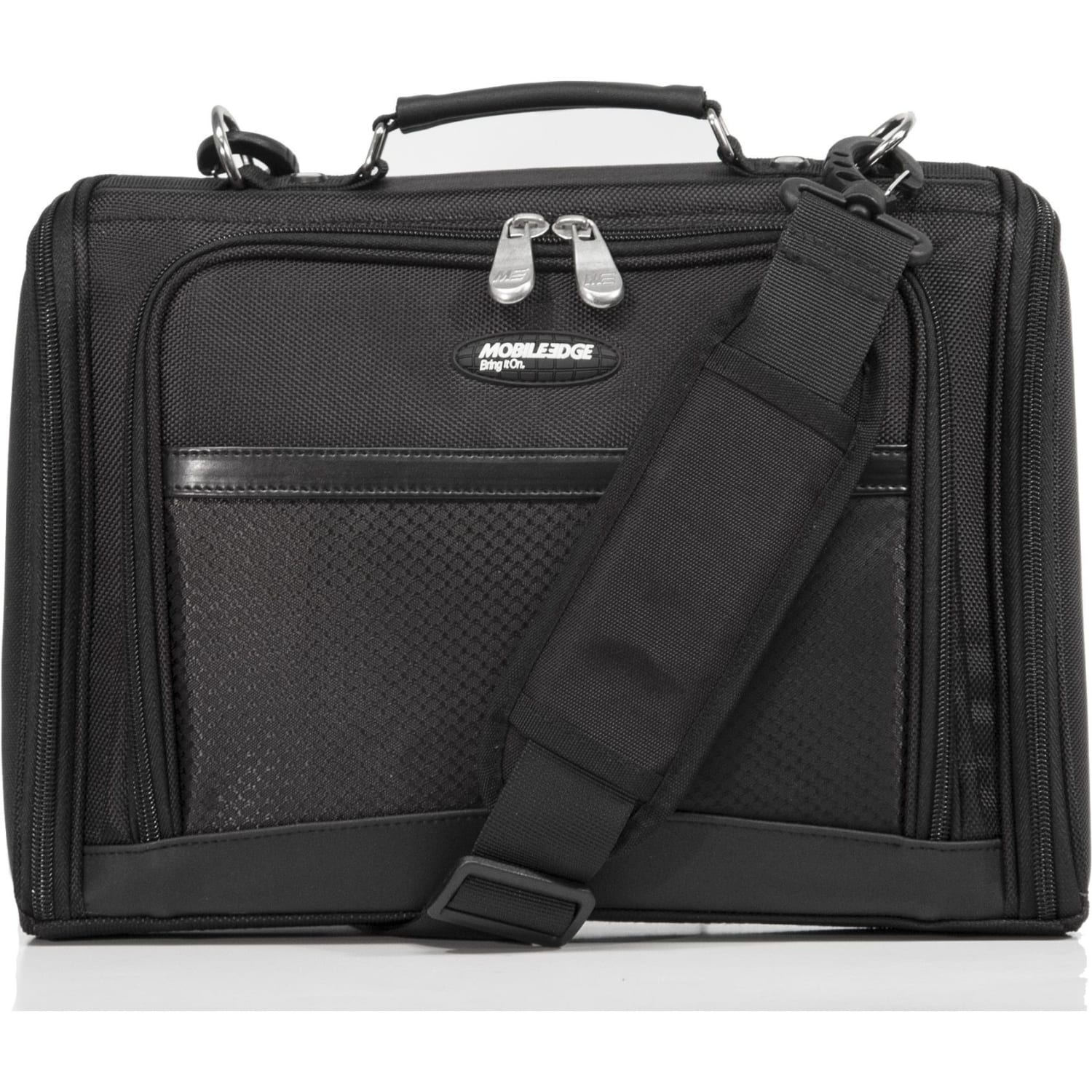 Mobile Edge Express Carrying Case (Briefcase) for 14.1in Notebook, Chromebook - Black - 1680D Ballistic Nylon Body - MEEN214 - Image 3