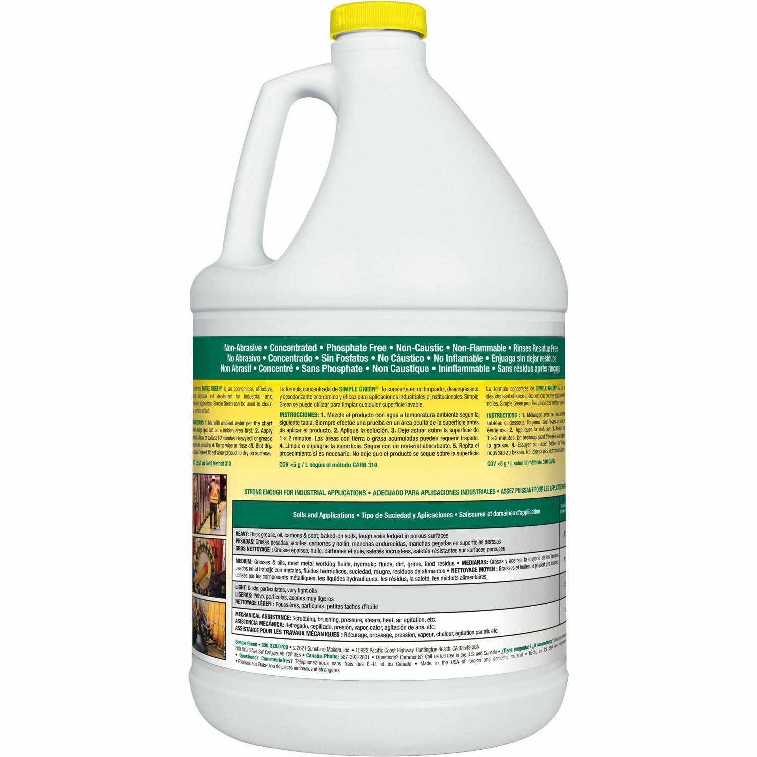 Simple Green All-Purpose Cleaner, Lemon Scent, 128 Oz Bottle - Image 3