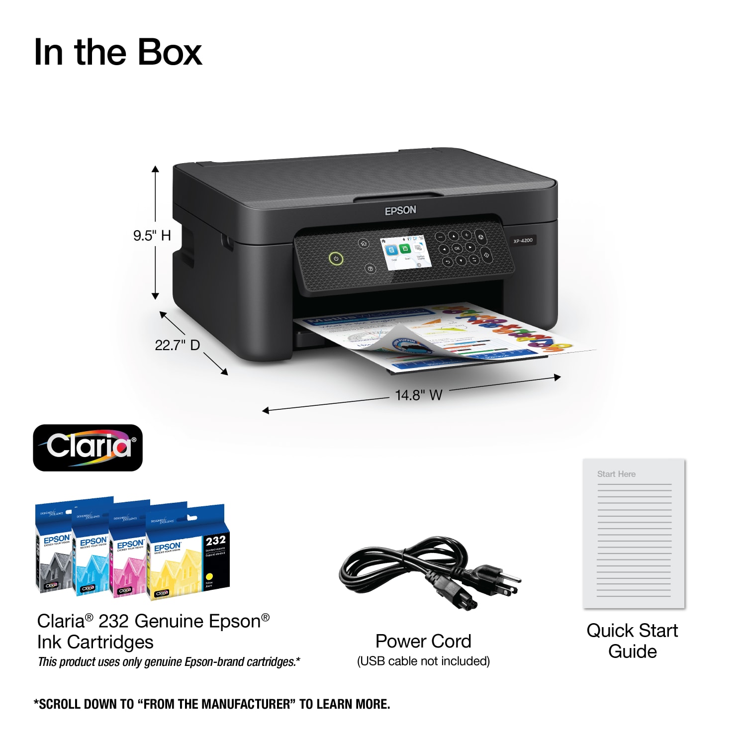 Epson Expression Home XP-4200 Wireless Inkjet All-In-One Color Printer - Image 6