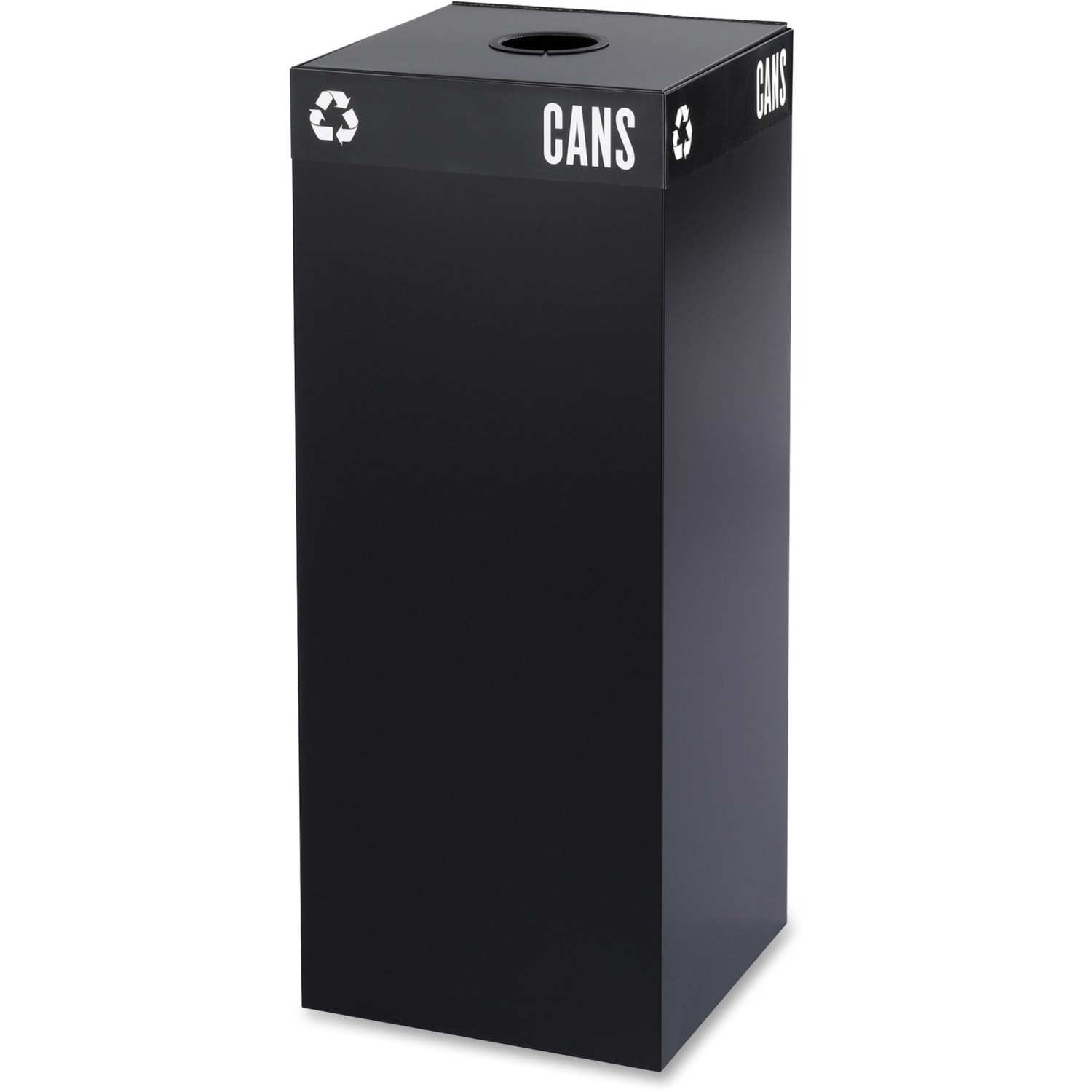 Safco Recycling Receptacle, 37 Gallon, Black - Image 3