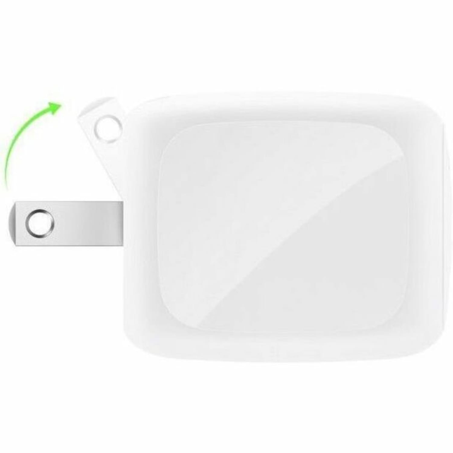 Belkin 50W Portable 2-Port USB-C Wall Charger - 2xUSB-C - Foldable Prongs - Power Adapter - White - 50 W - White - Image 4