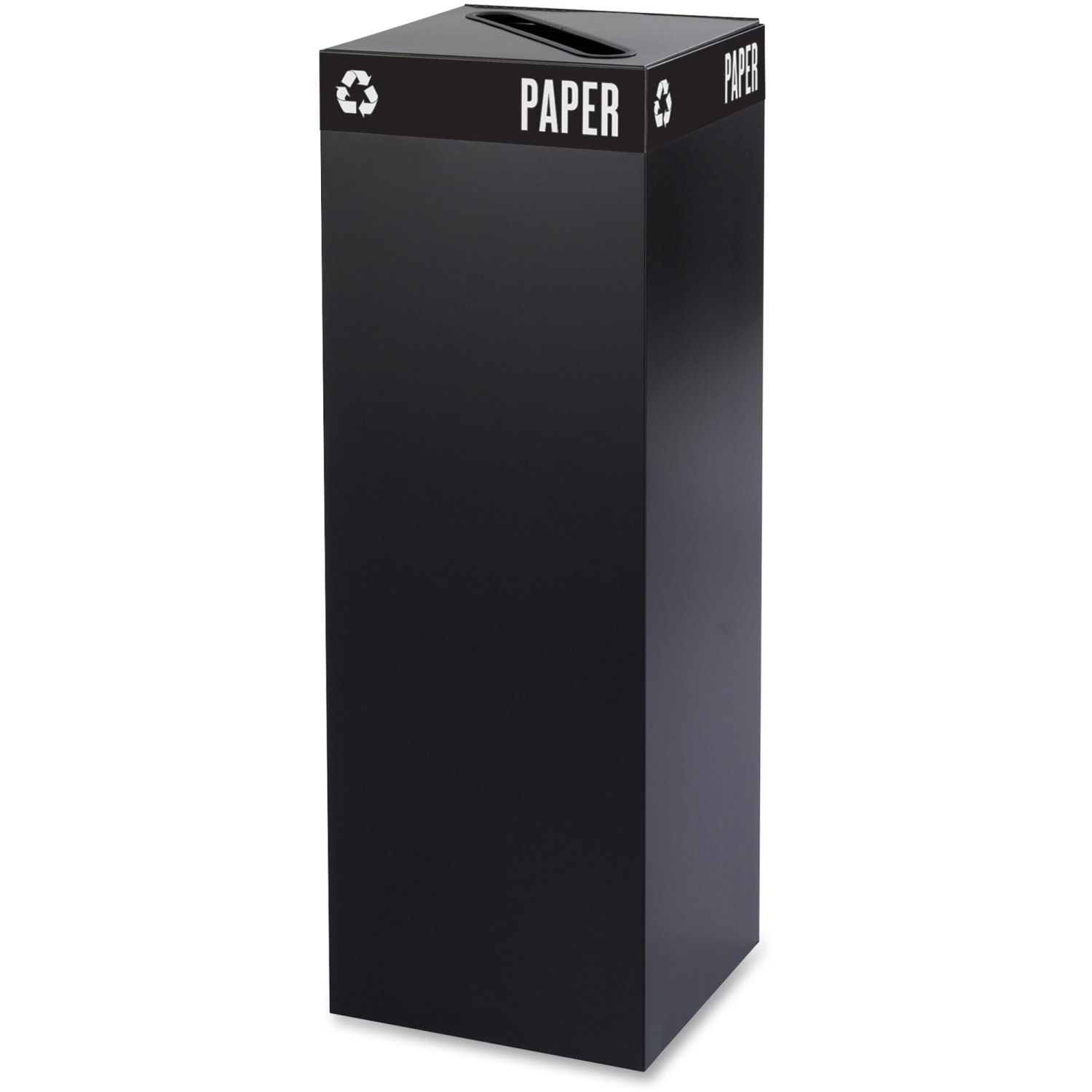 Safco Recycling Receptacle, 42 Gallon, Black - Image 3