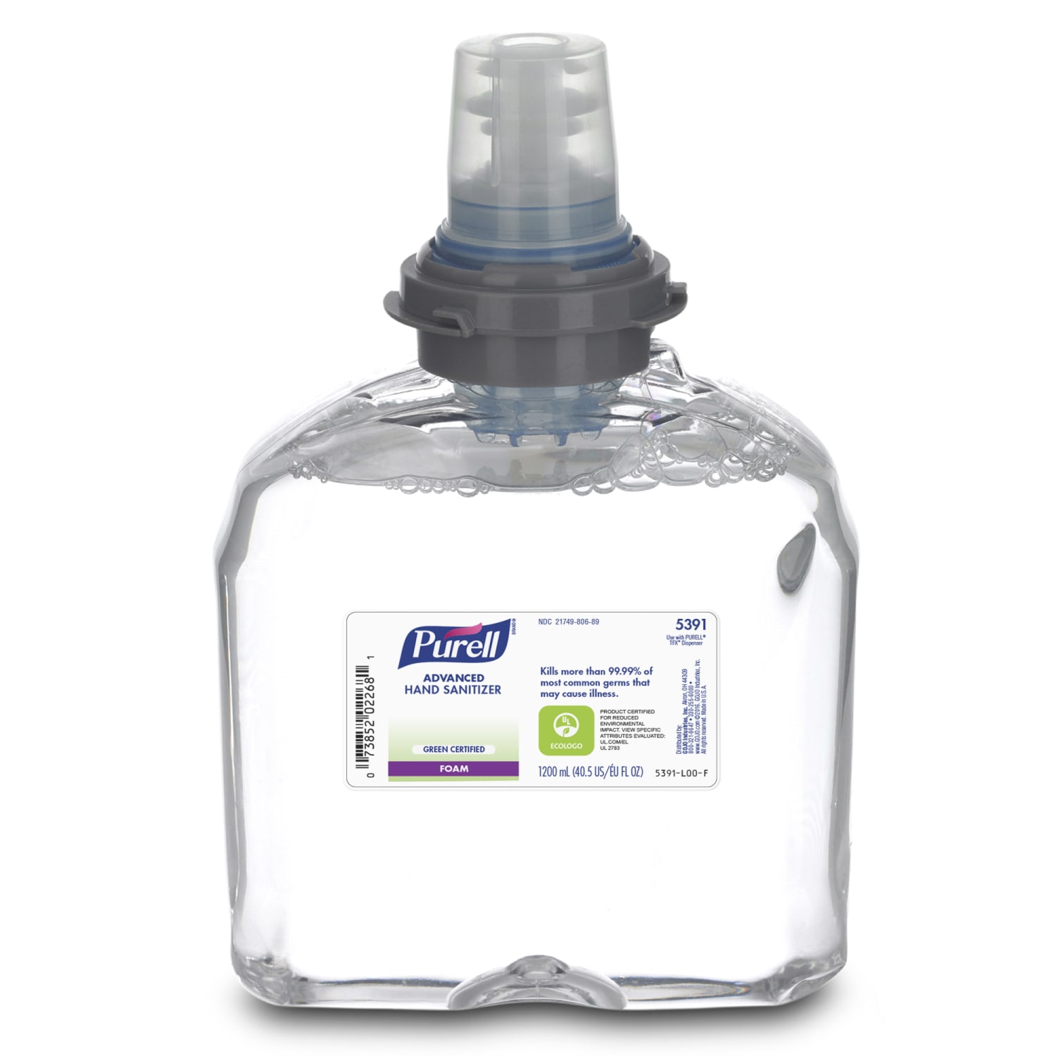 Purell TFX Instant Hand Sanitizer Foam Refills, 1200ml, Carton Of 2 - Image 3