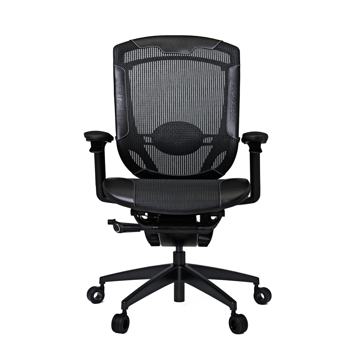 Vertagear Triigger 350 Bonded Leather Ergonomic Gaming Chair, Black - Image 3