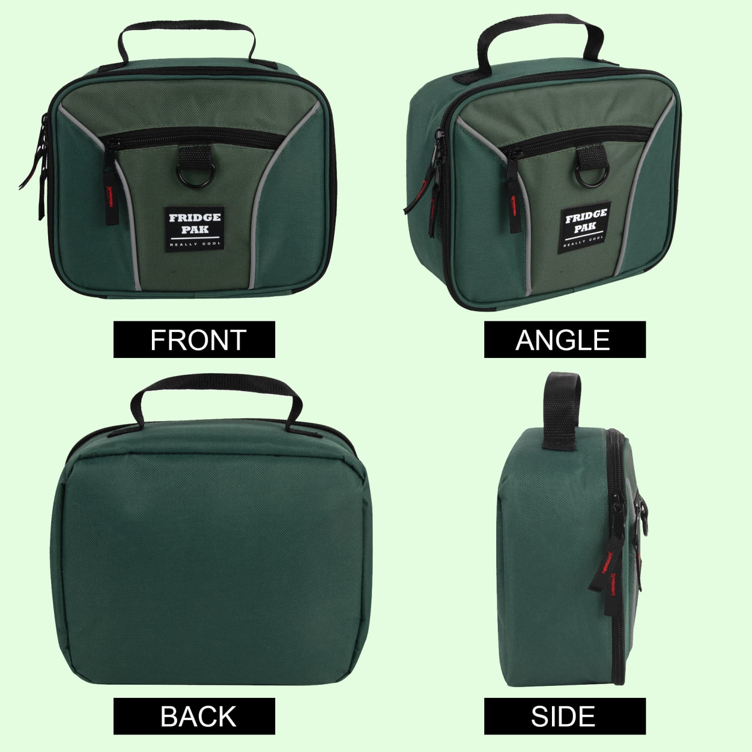 Fridge Pak Lunch Boxes With Clips, 7-1/4inH x 9inW x 4inD, Assorted Colors, Pack Of 24 Lunch Boxes - Image 4