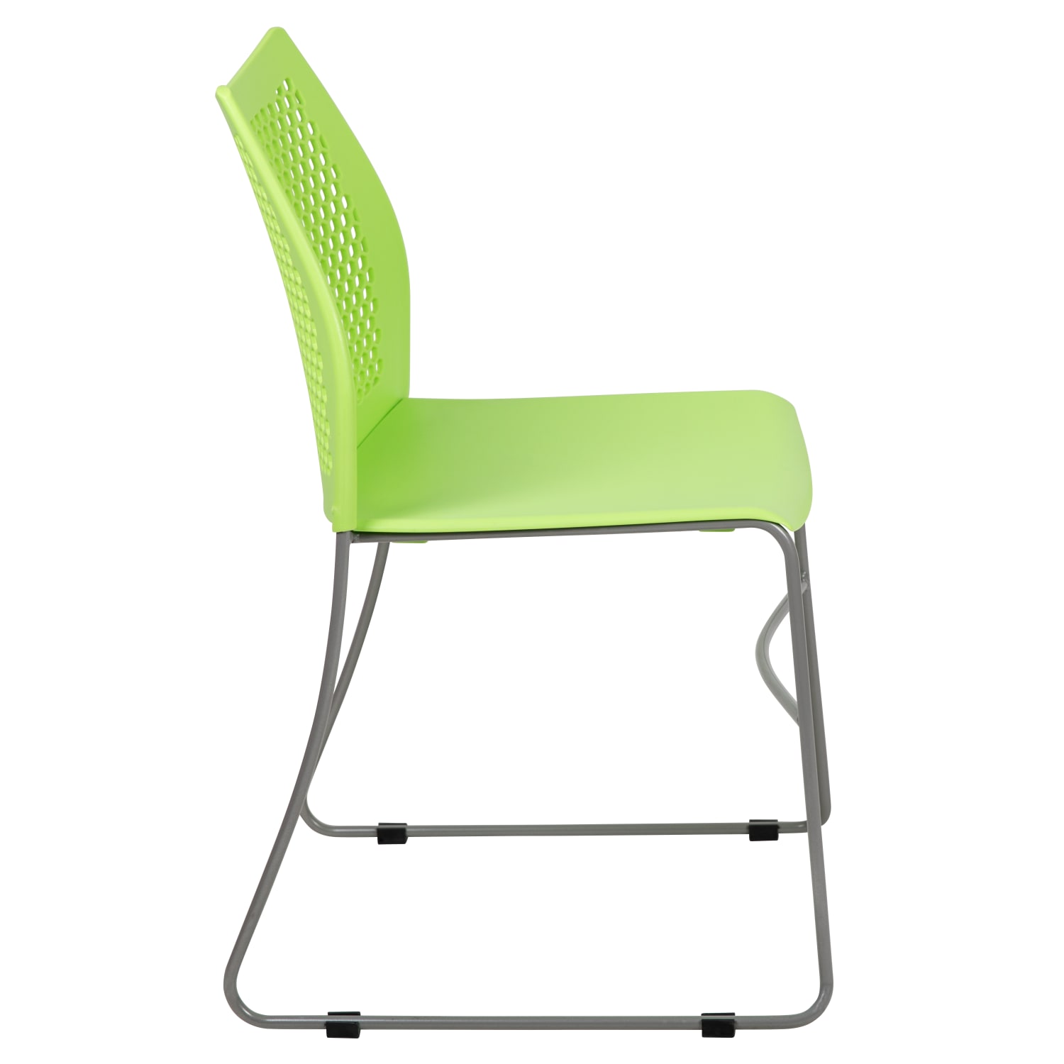 Flash Furniture HERCULES Series Sled-Base Stack Chair With Air-Vent Back, Green - Image 10