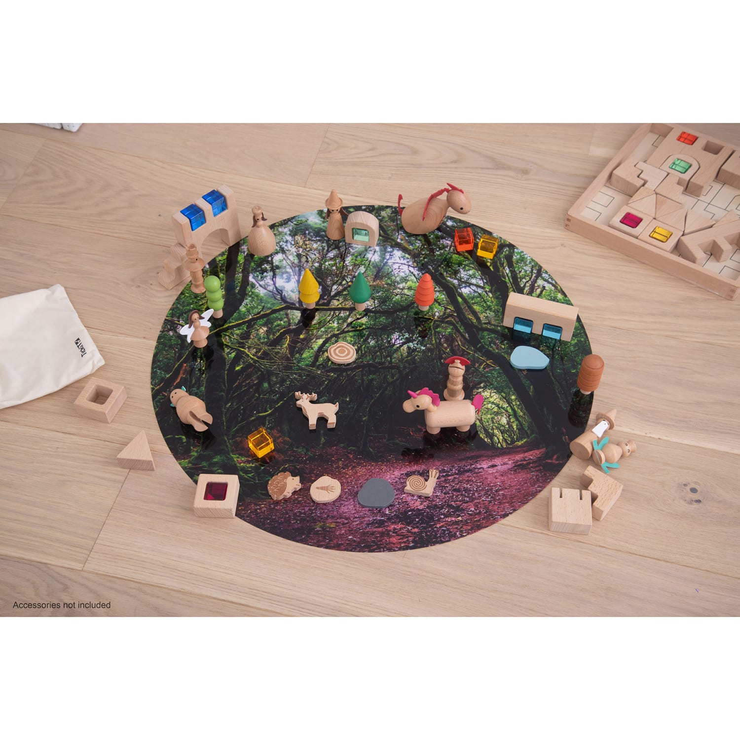 Tickit Forest Discovery Play Mat, 26.4in - Image 5
