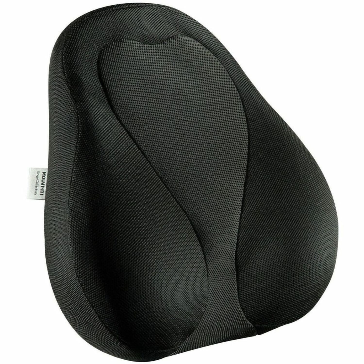 Mount-It! Ergo Collection Curved Back Support Cushion, 16-15/16inH x 15-3/16inW x 4-3/8inD, Black - Image 10